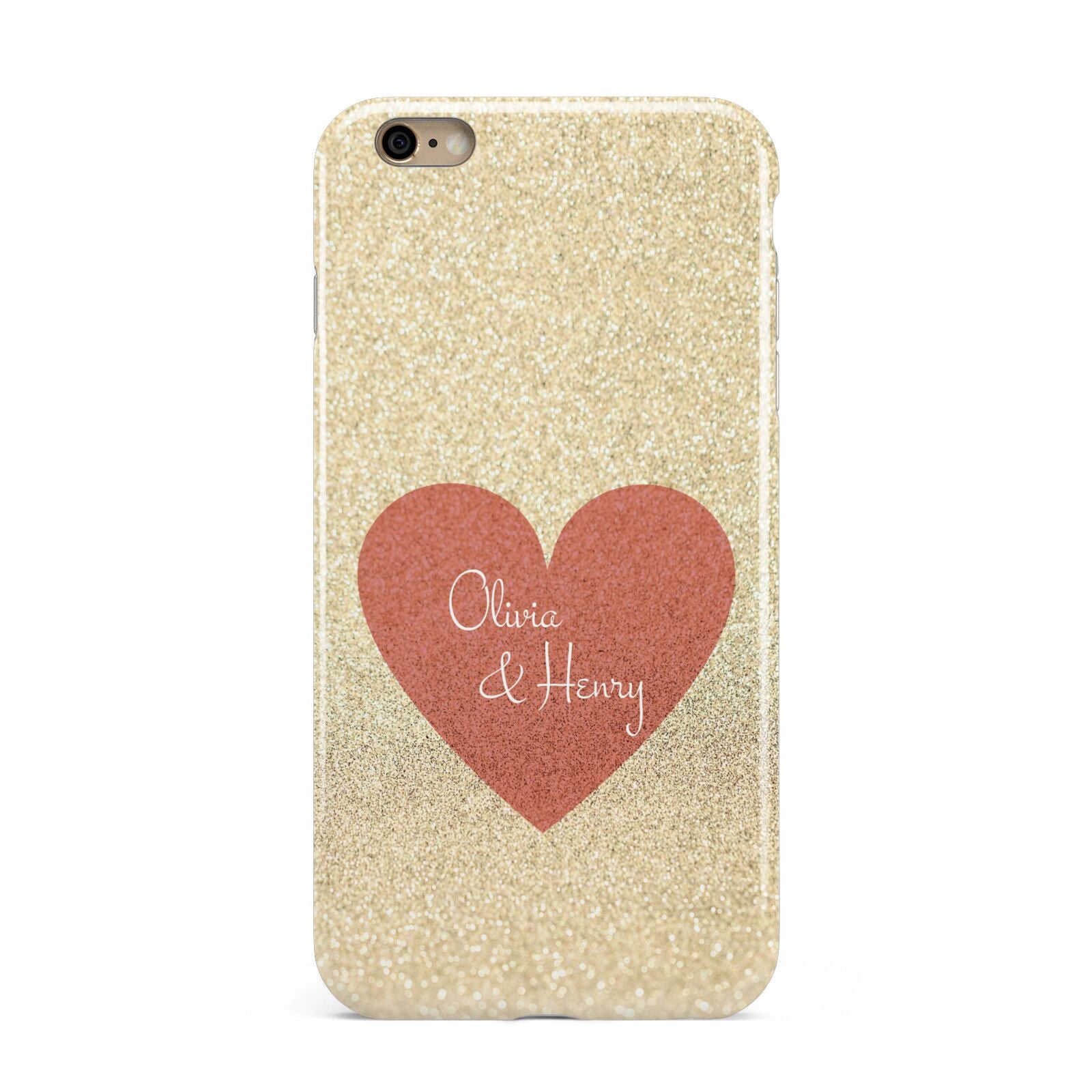 Personalised Love Heart Apple iPhone 6 Plus 3D Tough Case