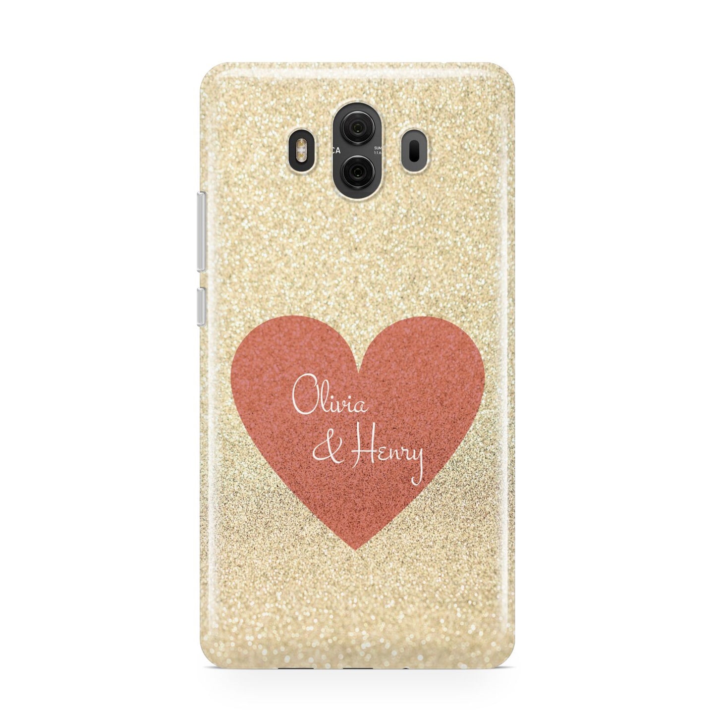 Personalised Love Heart Huawei Mate 10 Protective Phone Case