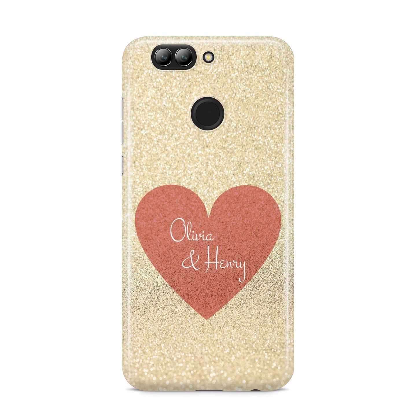 Personalised Love Heart Huawei Nova 2s Phone Case