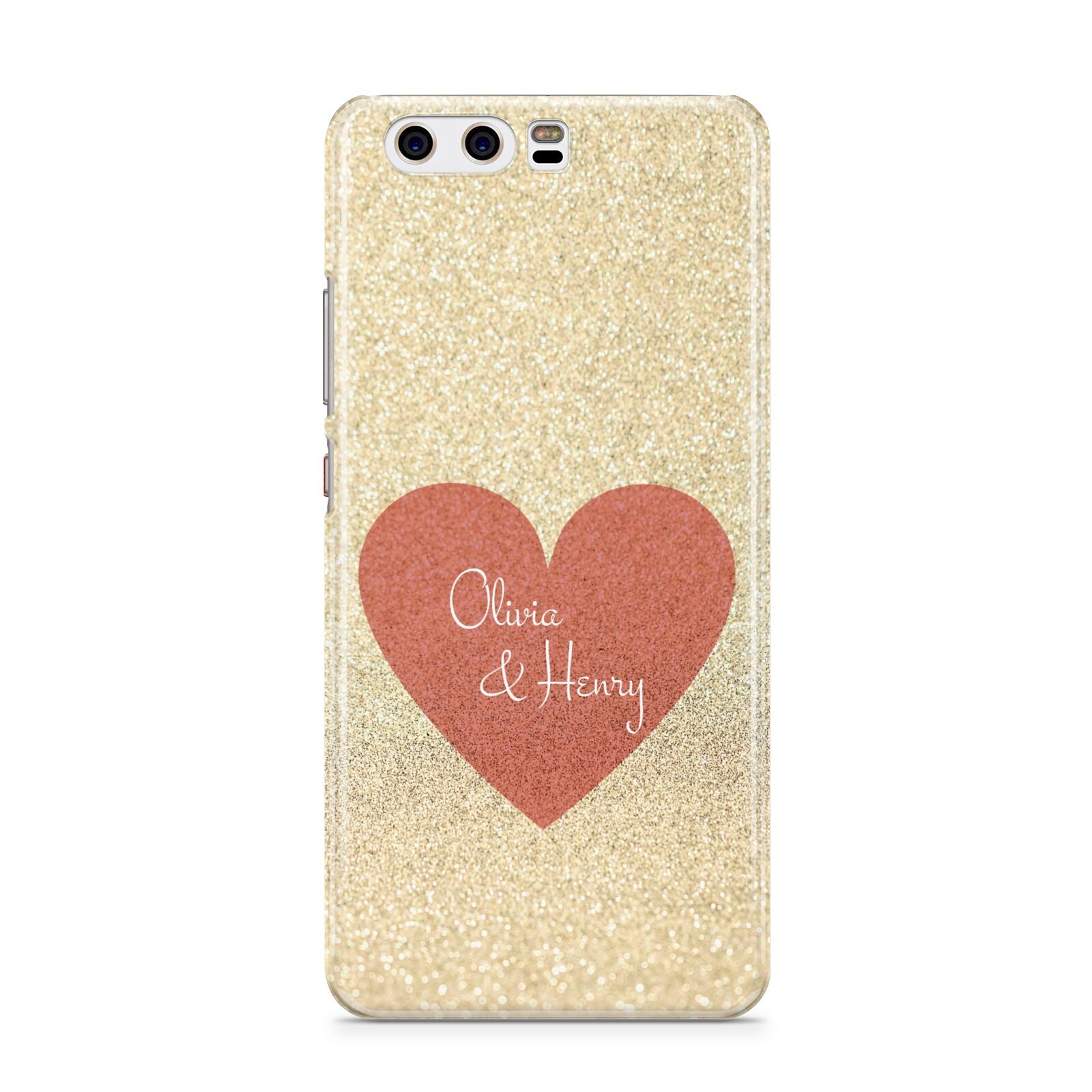 Personalised Love Heart Huawei P10 Phone Case