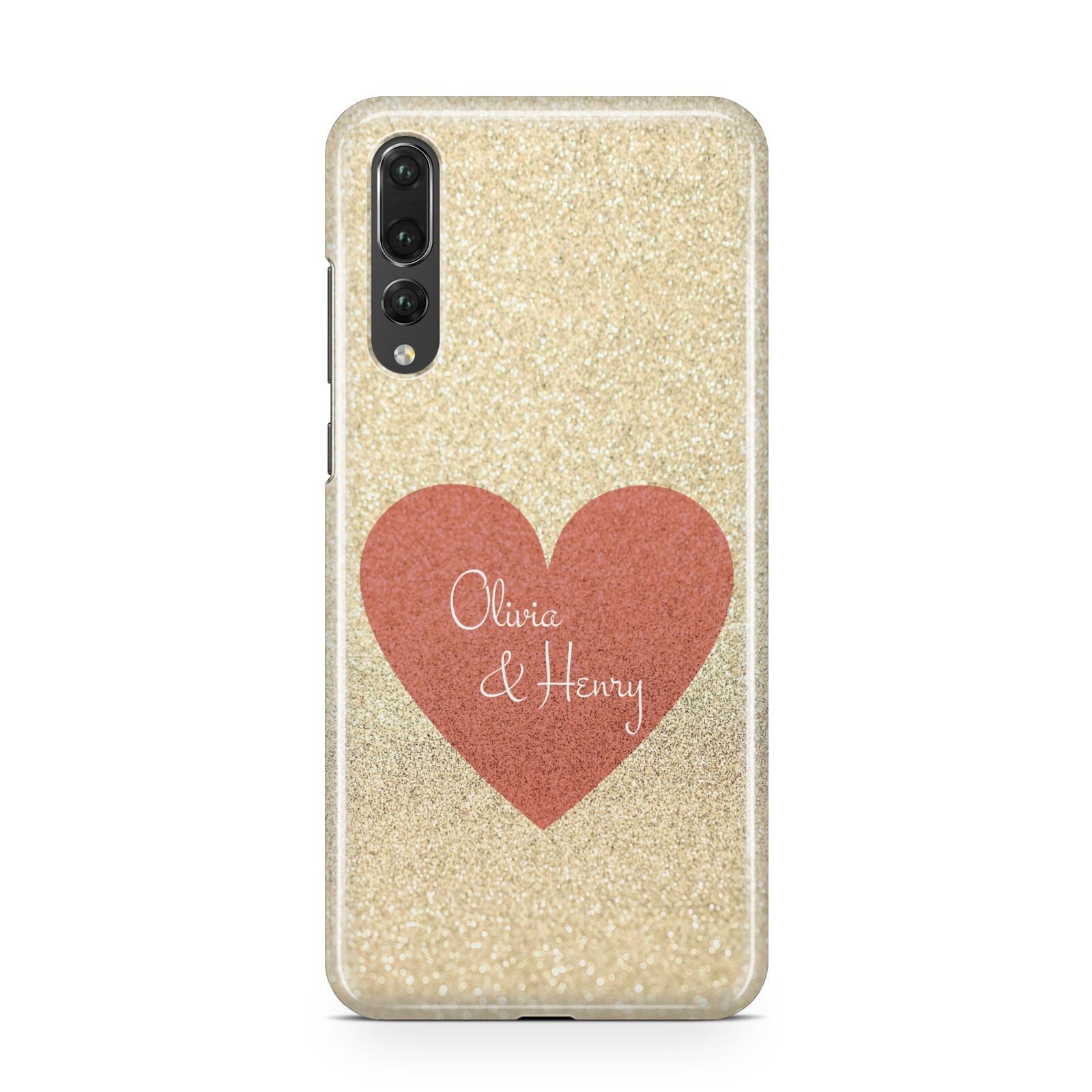 Personalised Love Heart Huawei P20 Pro Phone Case