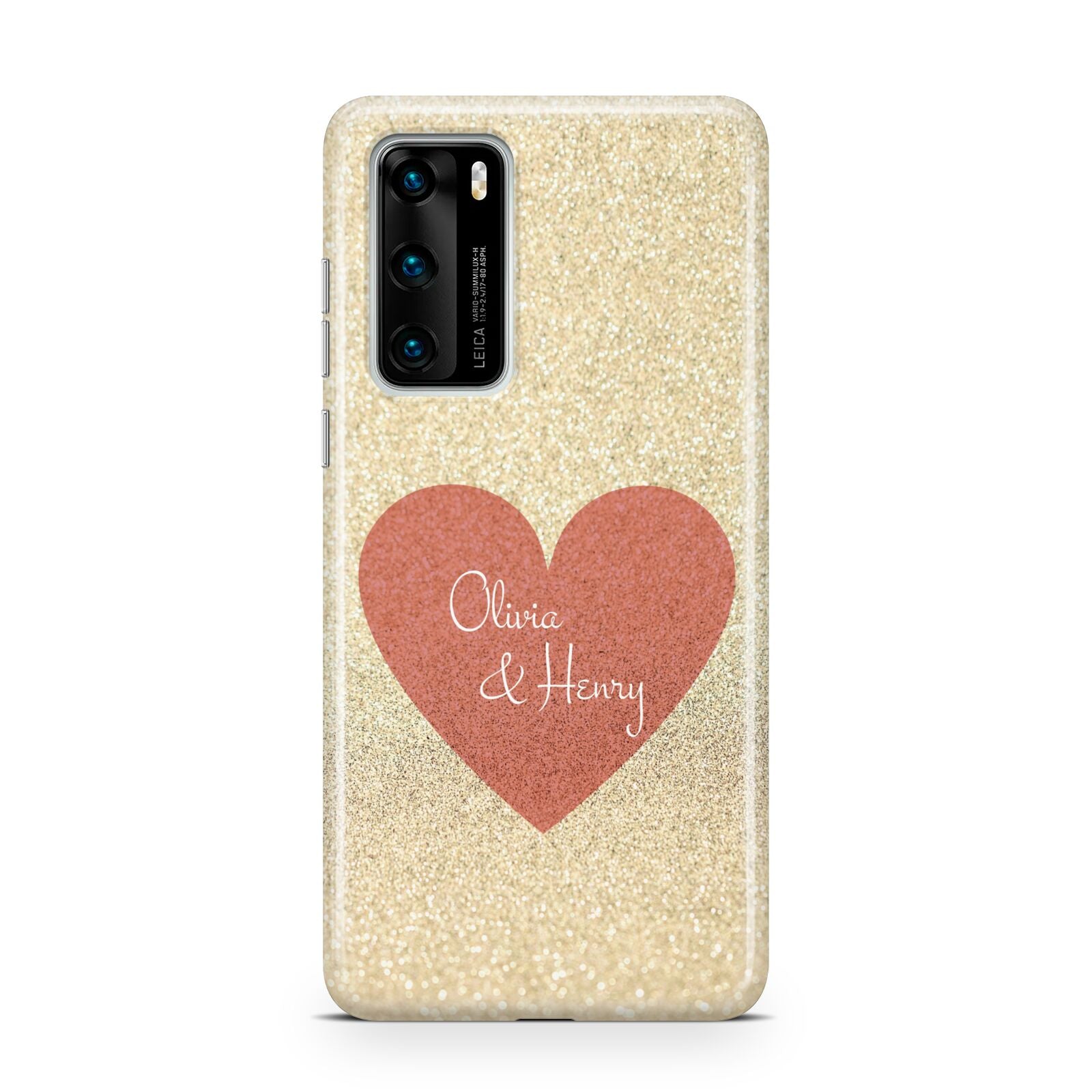 Personalised Love Heart Huawei P40 Phone Case