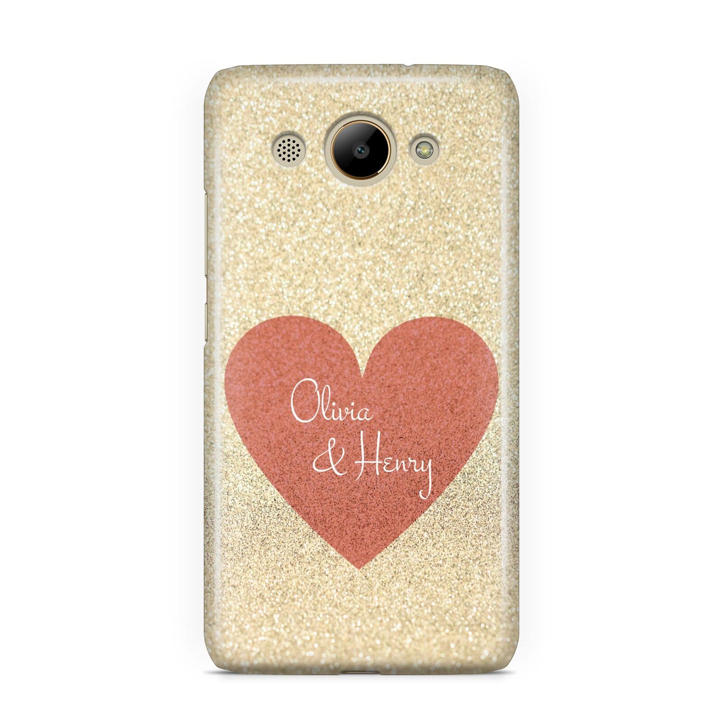 Personalised Love Heart Huawei Y3 2017