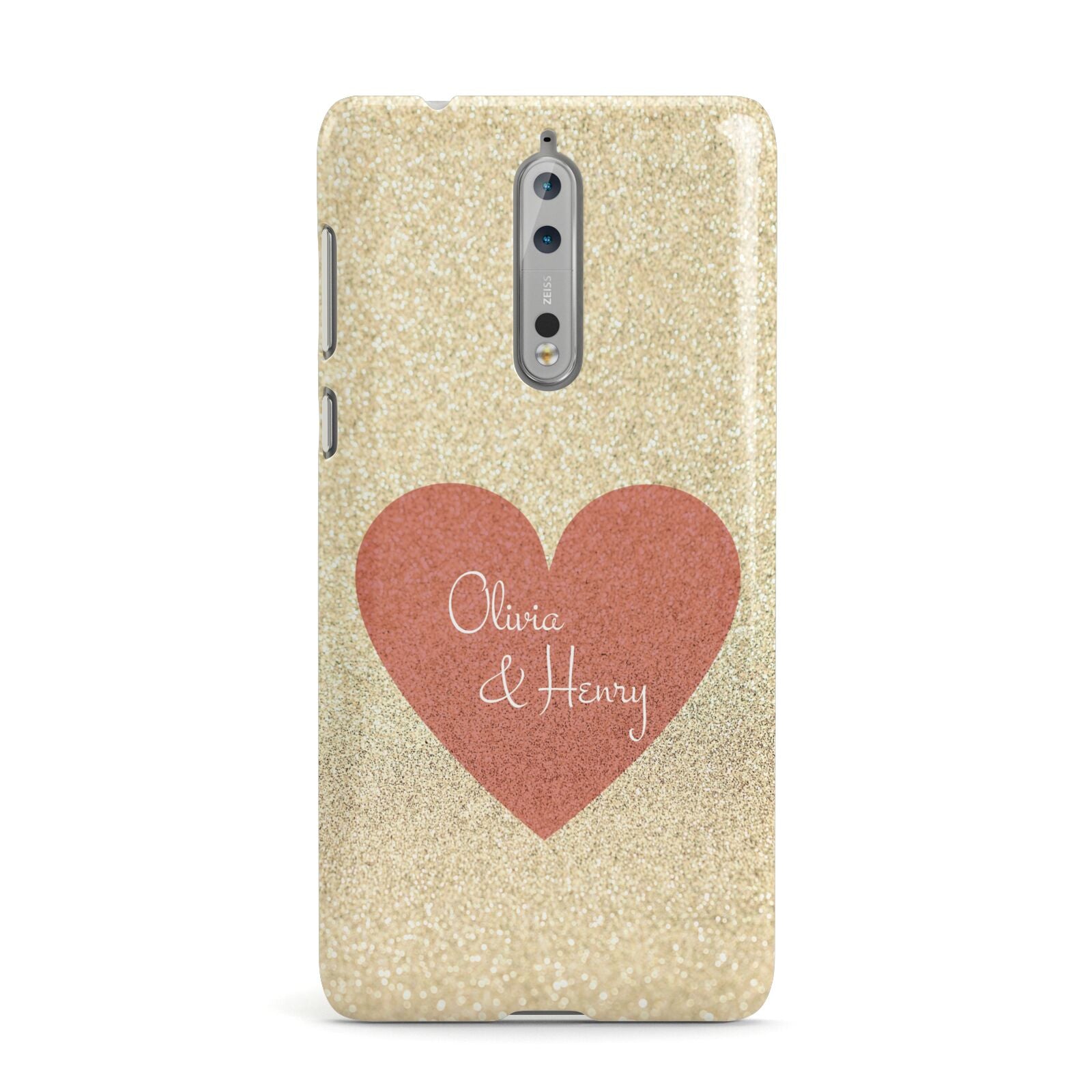 Personalised Love Heart Nokia Case