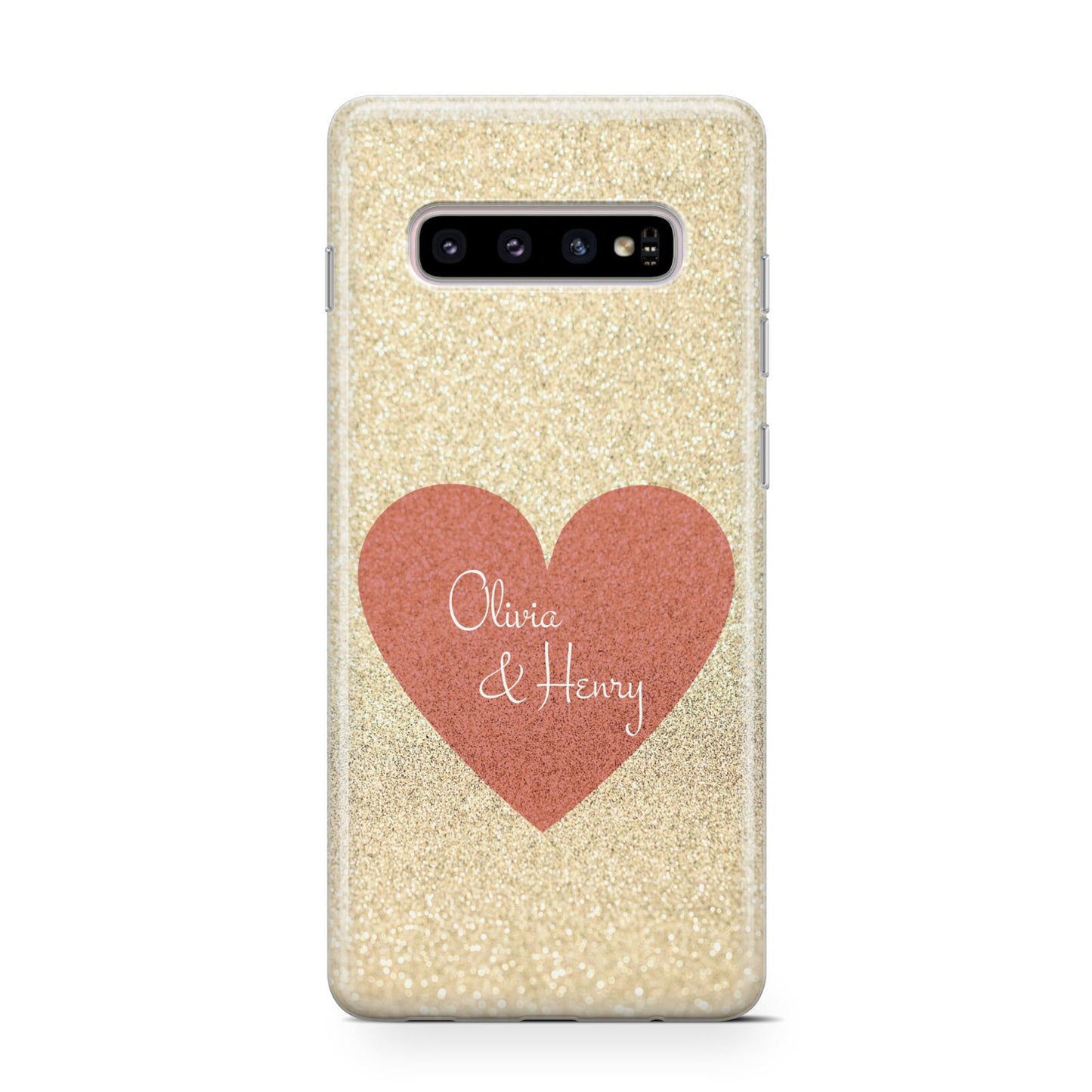 Personalised Love Heart Protective Samsung Galaxy Case