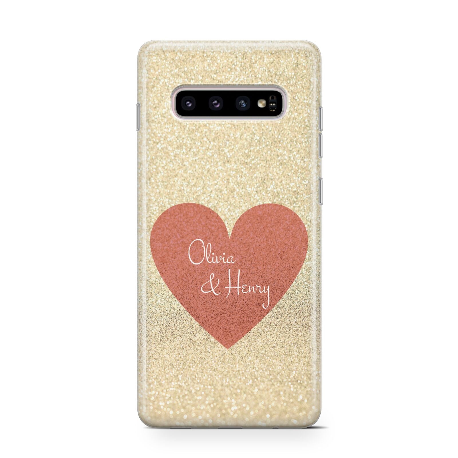 Personalised Love Heart Protective Samsung Galaxy Case