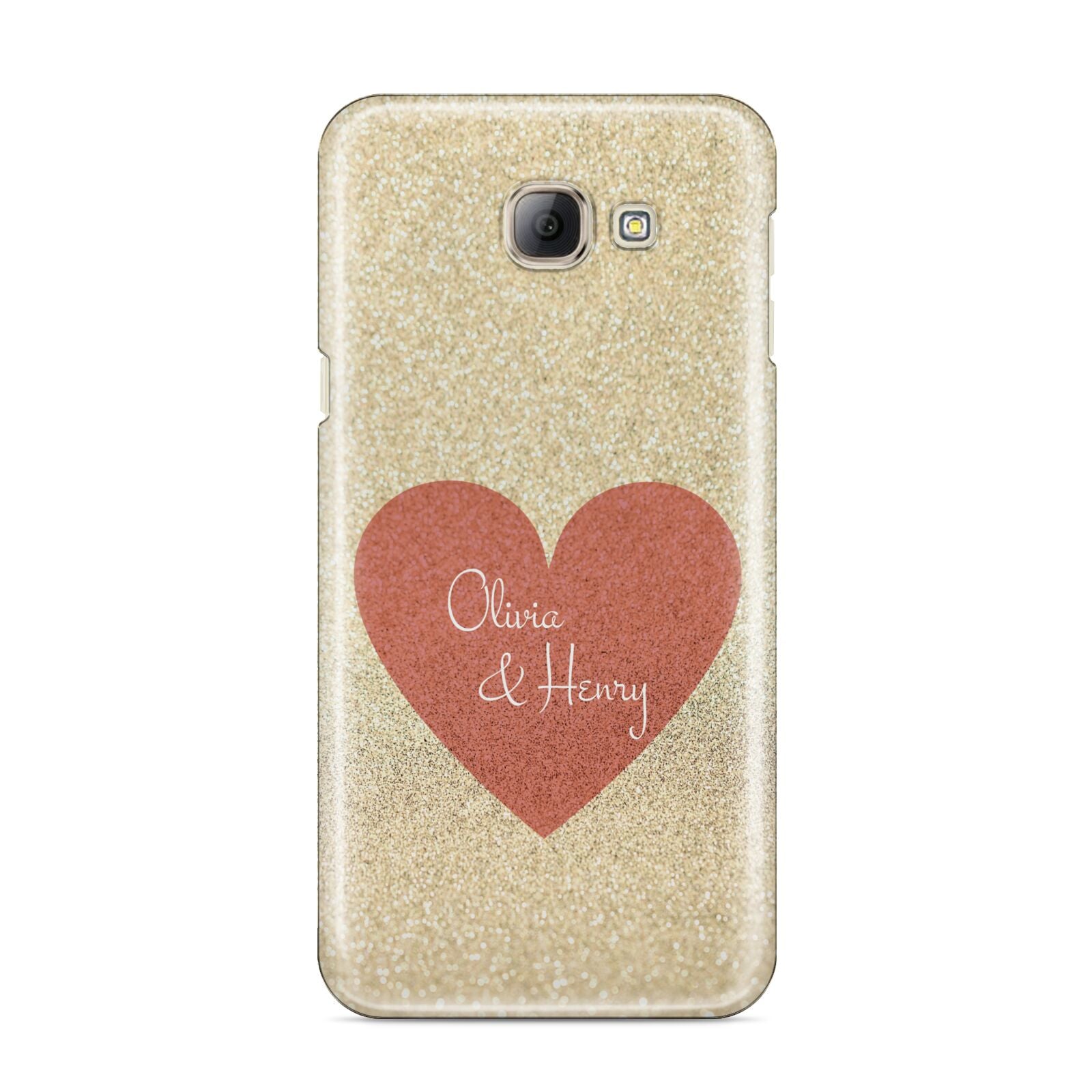 Personalised Love Heart Samsung Galaxy A8 2016 Case