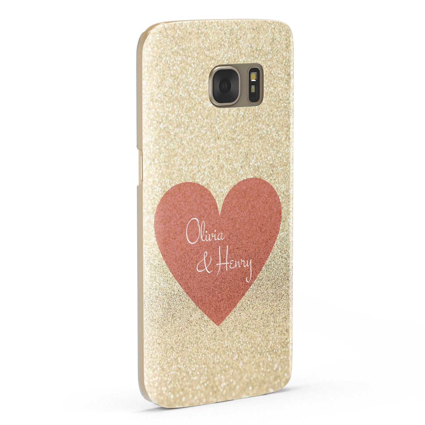 Personalised Love Heart Samsung Galaxy Case Fourty Five Degrees