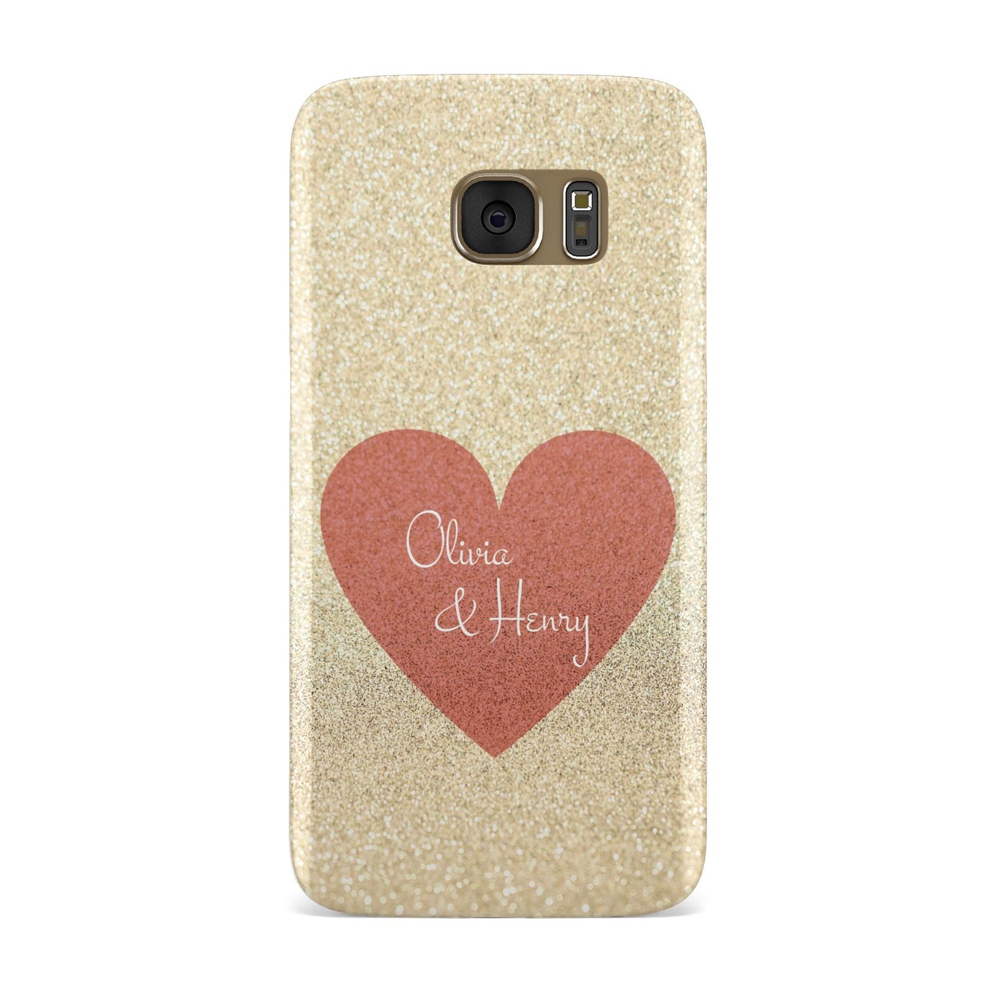 Personalised Love Heart Samsung Galaxy Case