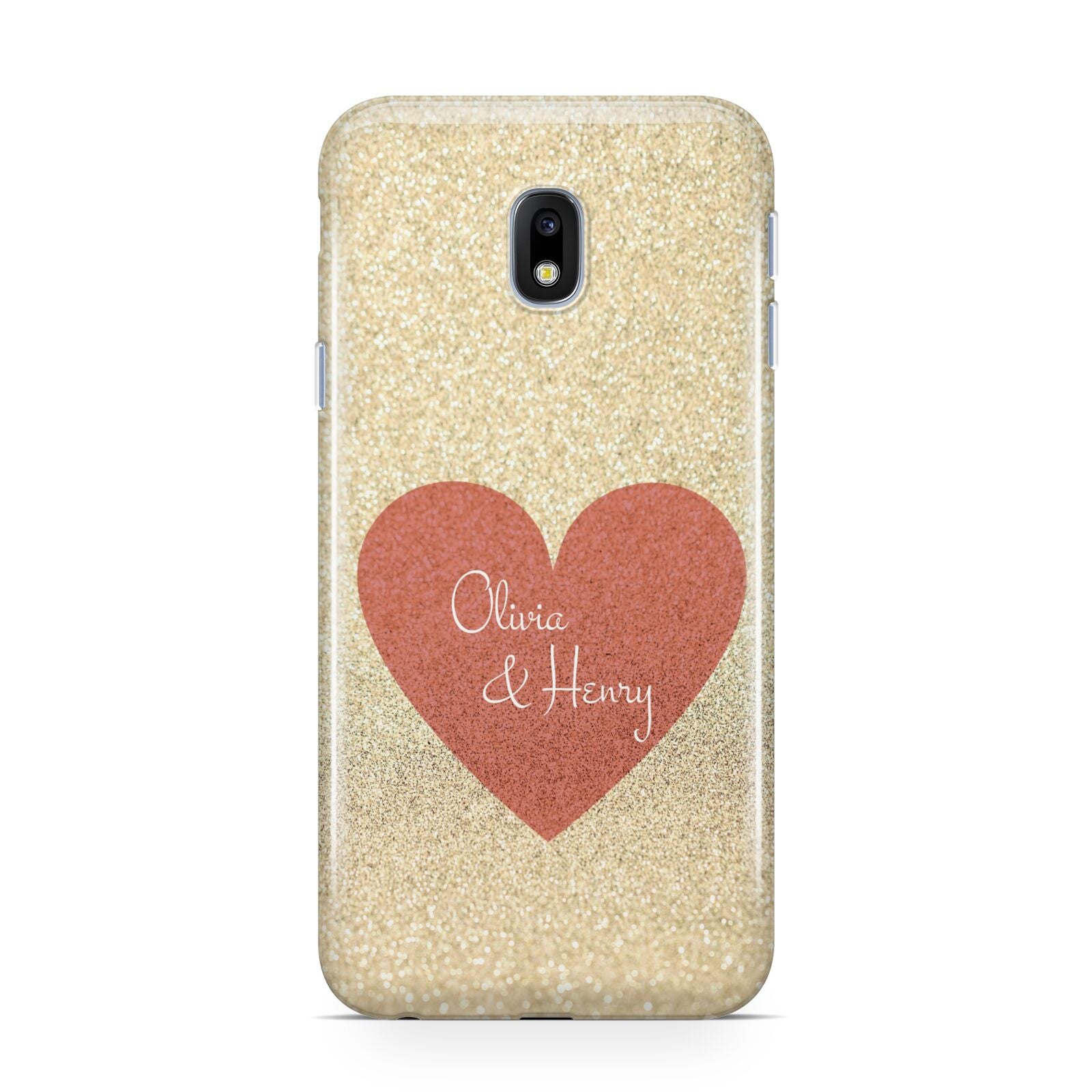 Personalised Love Heart Samsung Galaxy J3 2017 Case