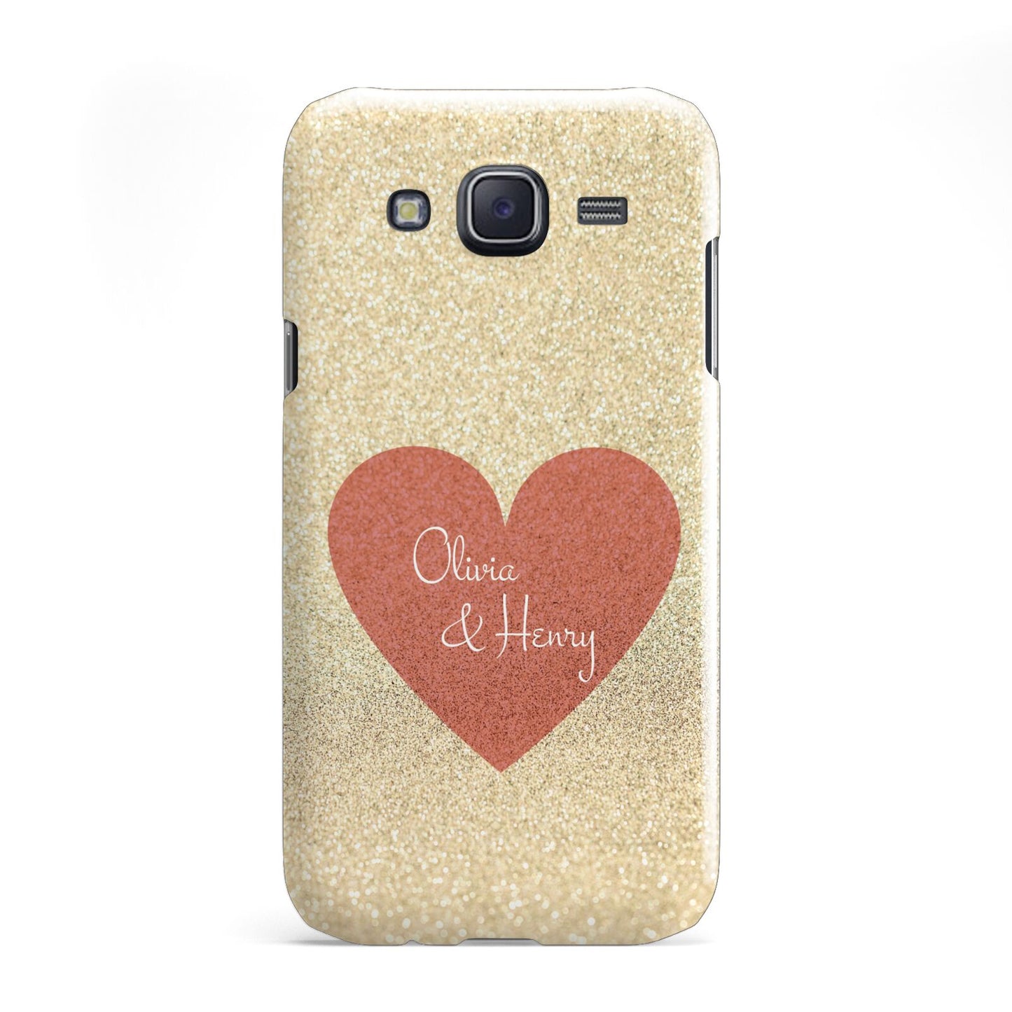 Personalised Love Heart Samsung Galaxy J5 Case