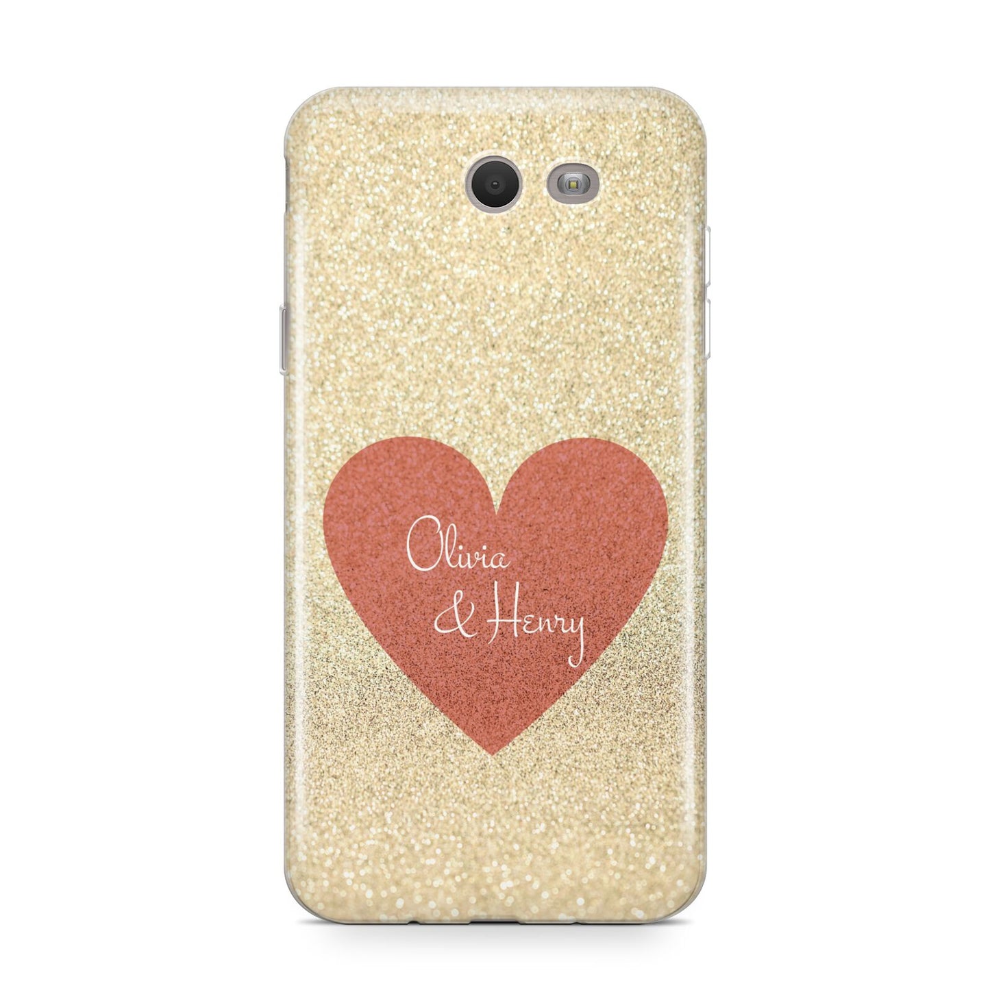 Personalised Love Heart Samsung Galaxy J7 2017 Case