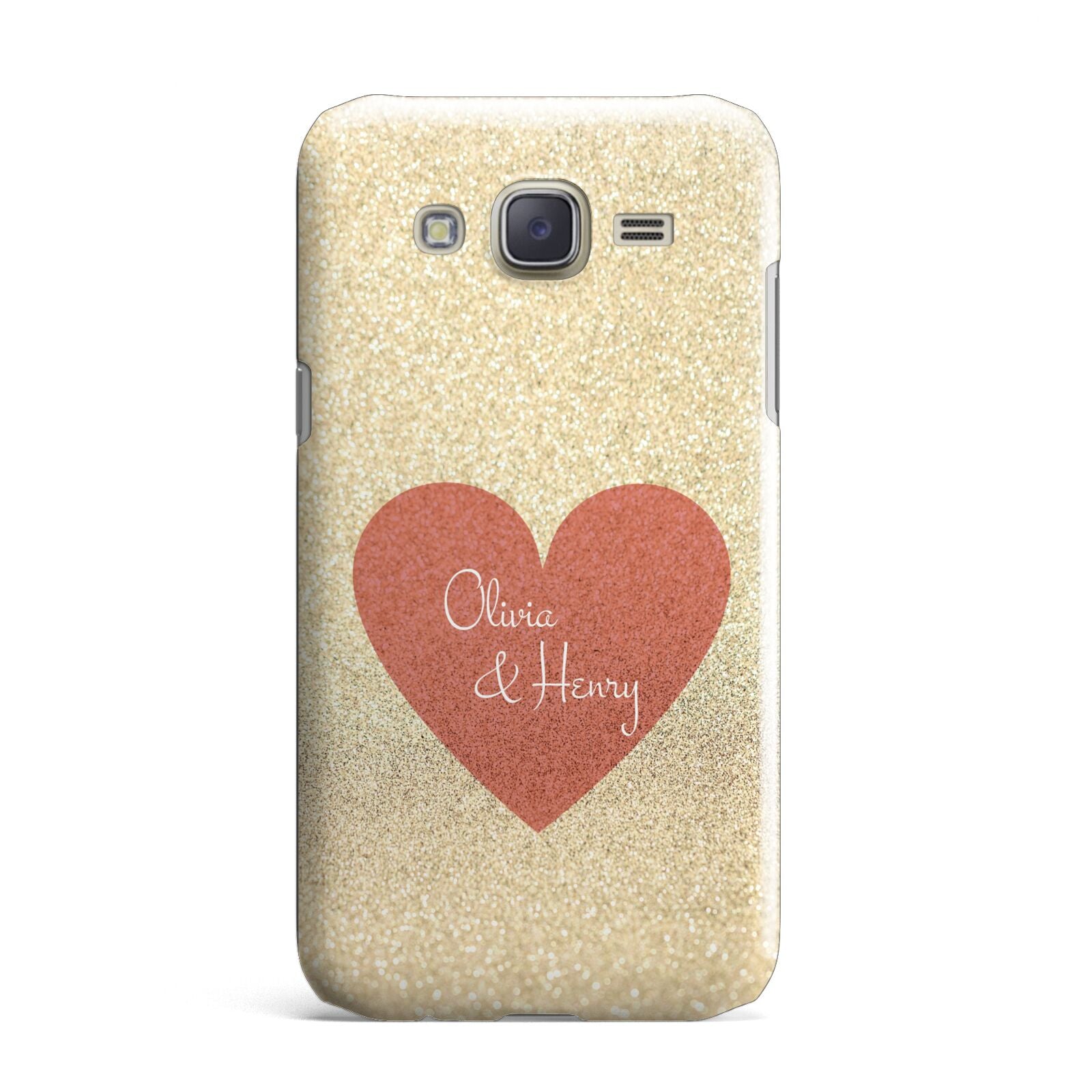 Personalised Love Heart Samsung Galaxy J7 Case