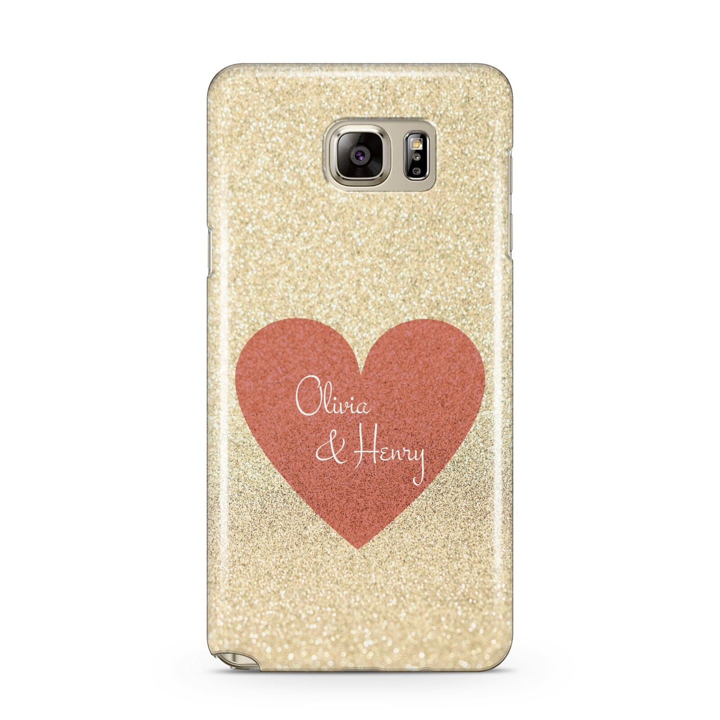 Personalised Love Heart Samsung Galaxy Note 5 Case