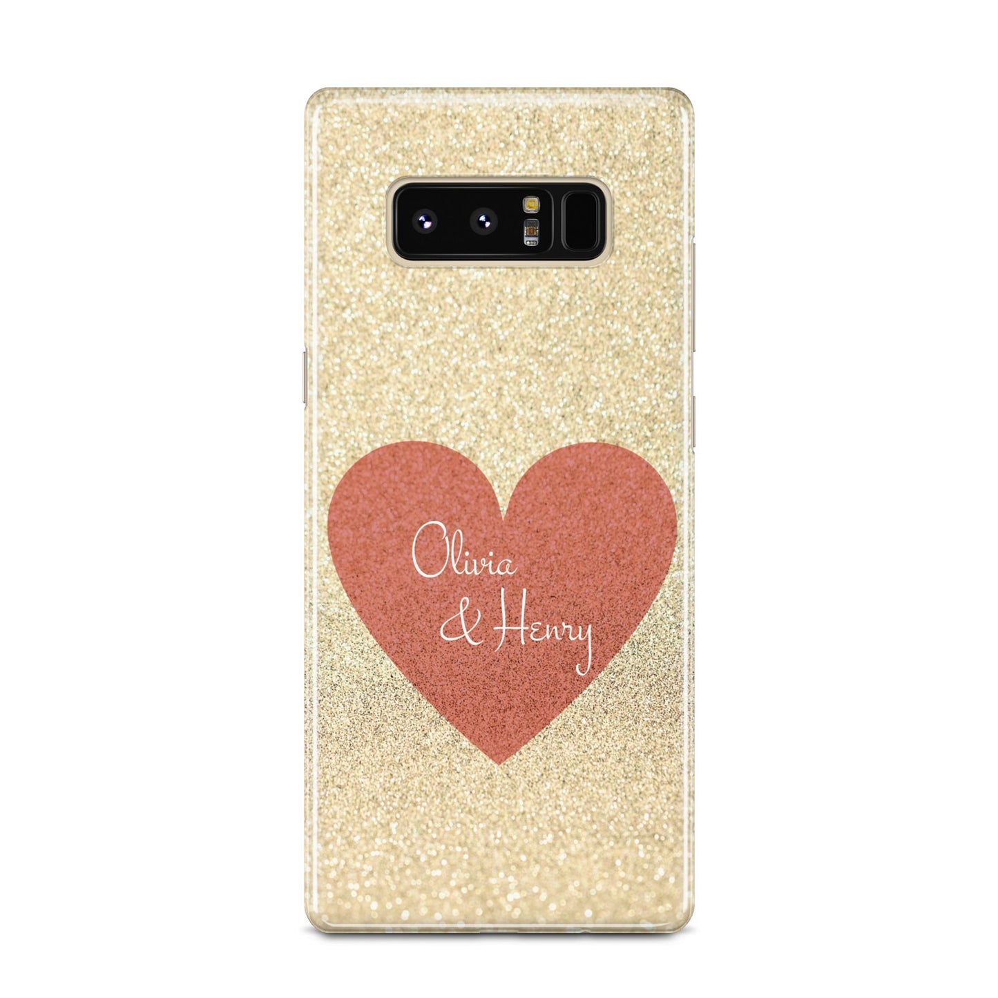 Personalised Love Heart Samsung Galaxy Note 8 Case