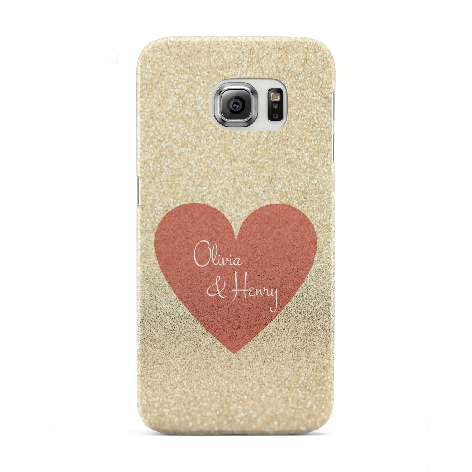 Personalised Love Heart Samsung Galaxy S6 Edge Case