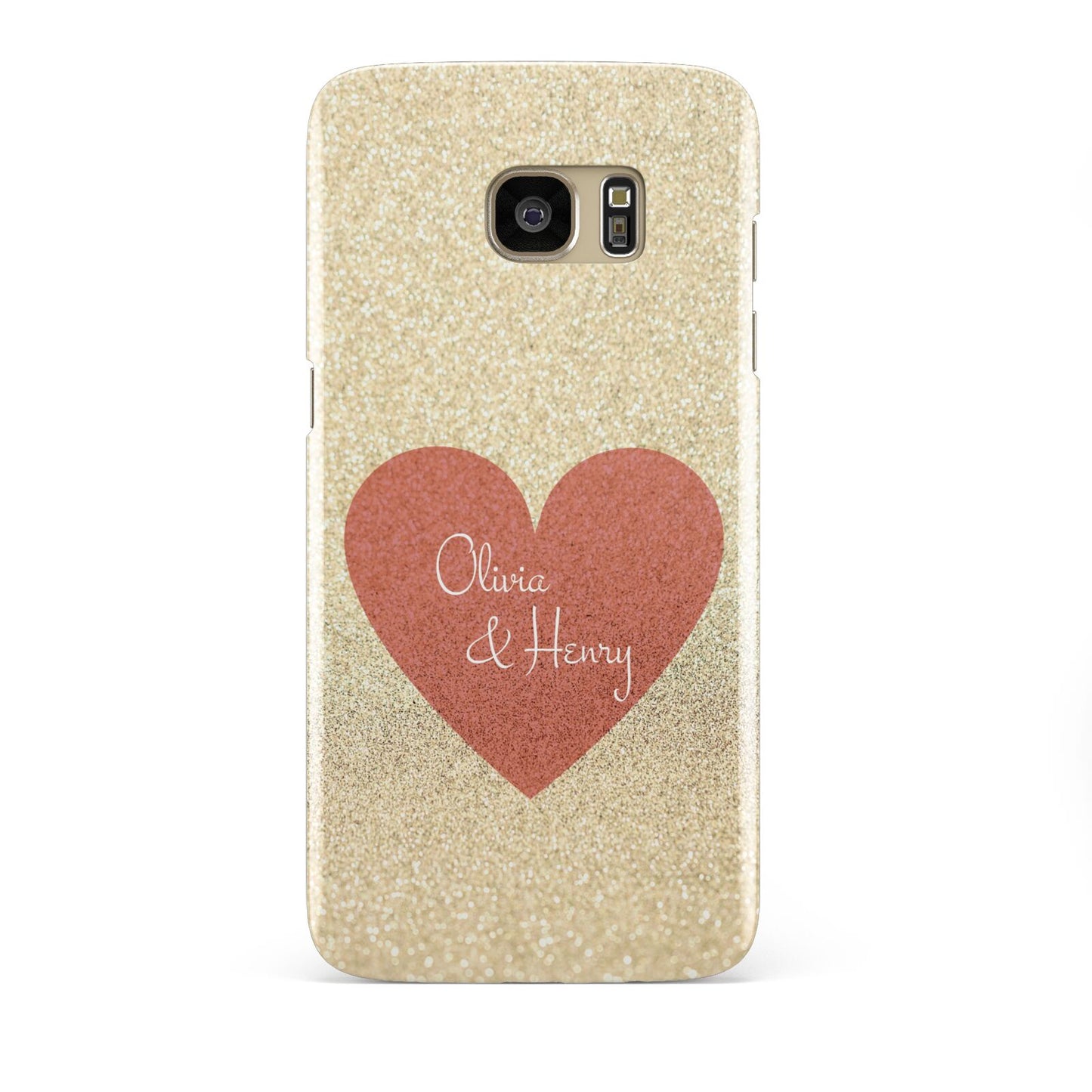 Personalised Love Heart Samsung Galaxy S7 Edge Case