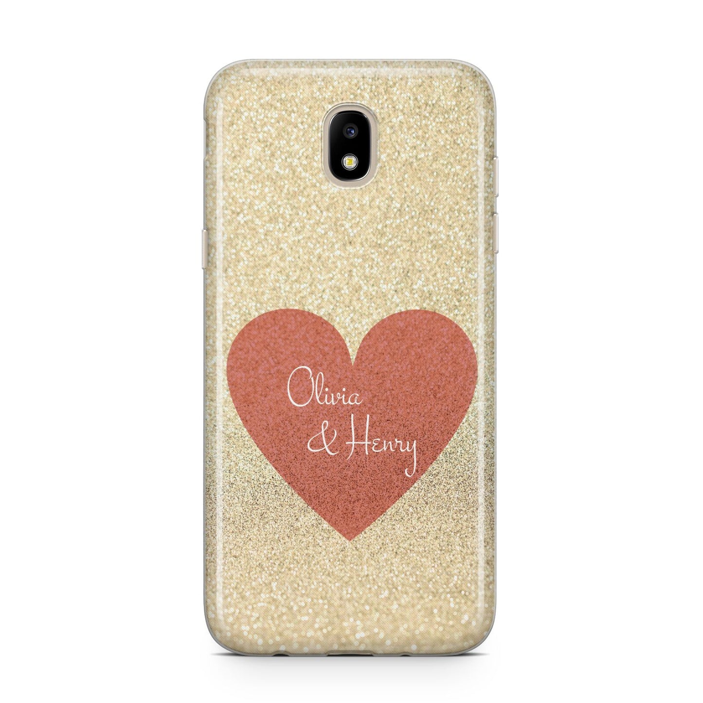 Personalised Love Heart Samsung J5 2017 Case