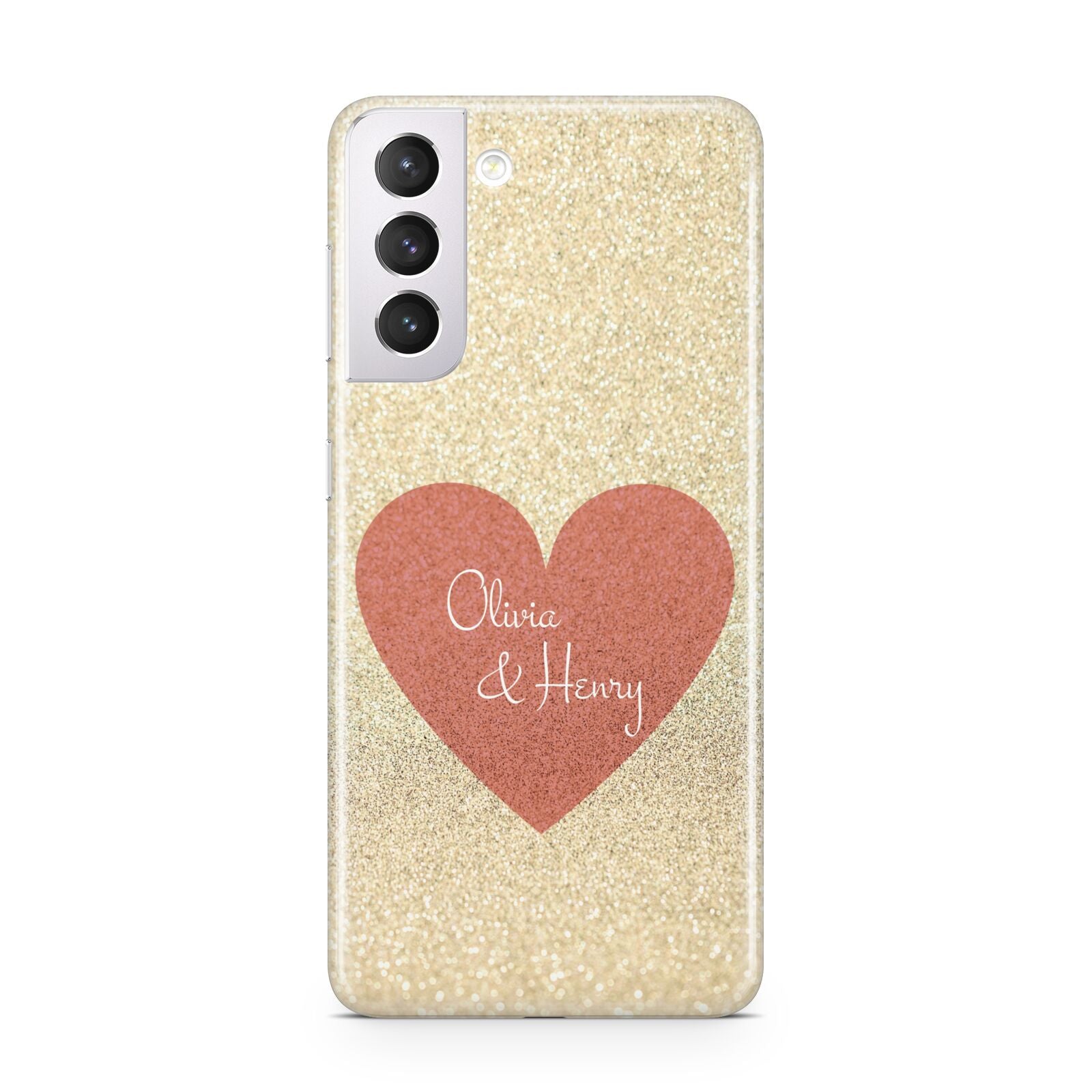 Personalised Love Heart Samsung S21 Case