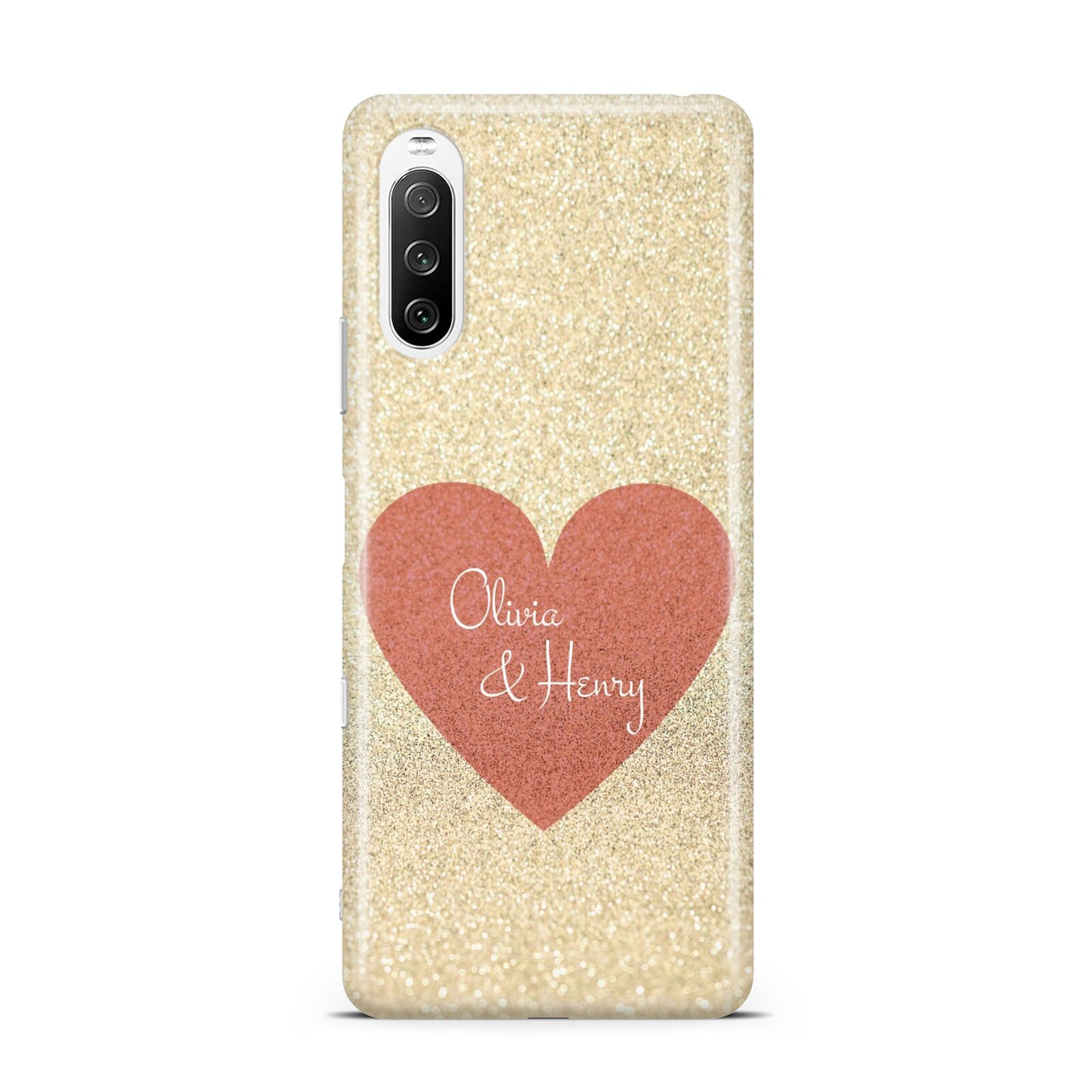 Personalised Love Heart Sony Xperia 10 III Case