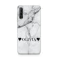Personalised Love Hearts Marble Name Huawei P Smart Pro 2019
