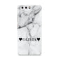 Personalised Love Hearts Marble Name Huawei P10 Phone Case