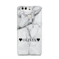 Personalised Love Hearts Marble Name Huawei P9 Case