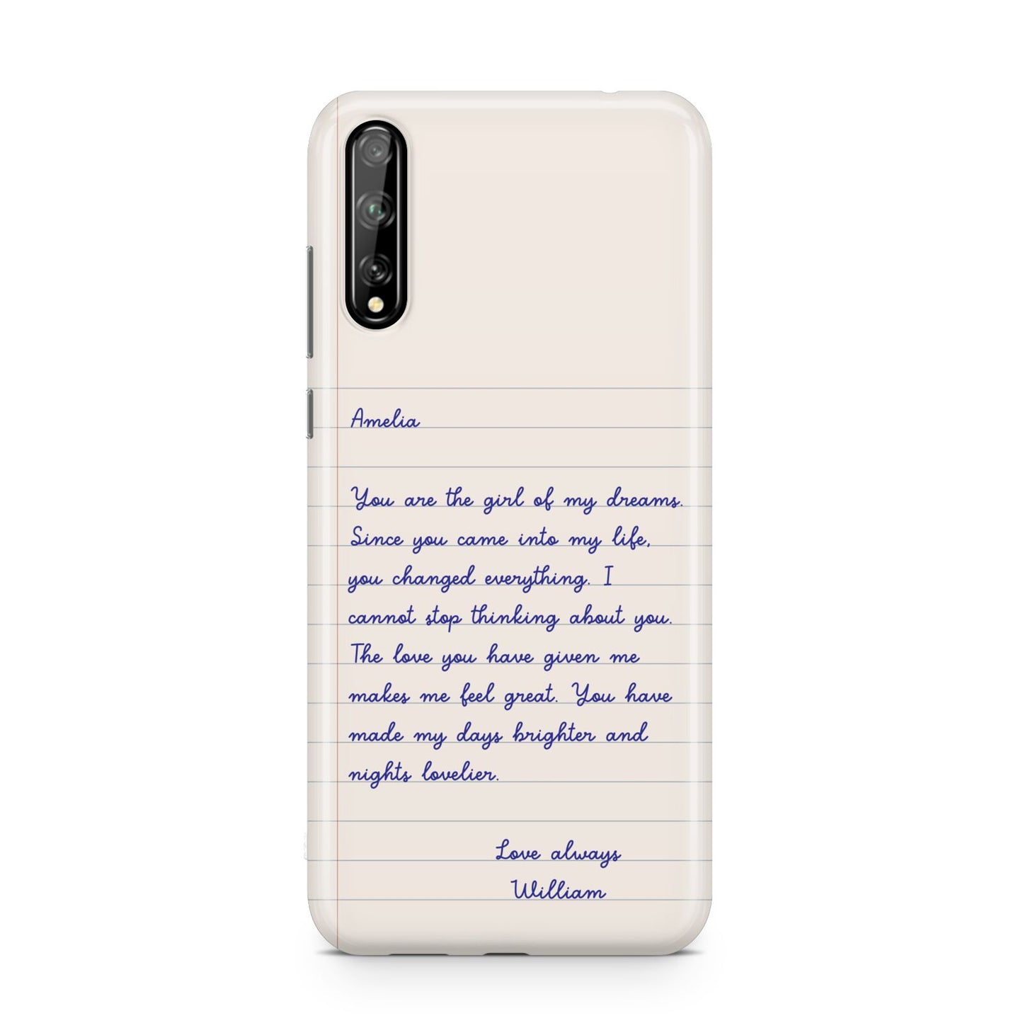 Personalised Love Letter Huawei Enjoy 10s Phone Case