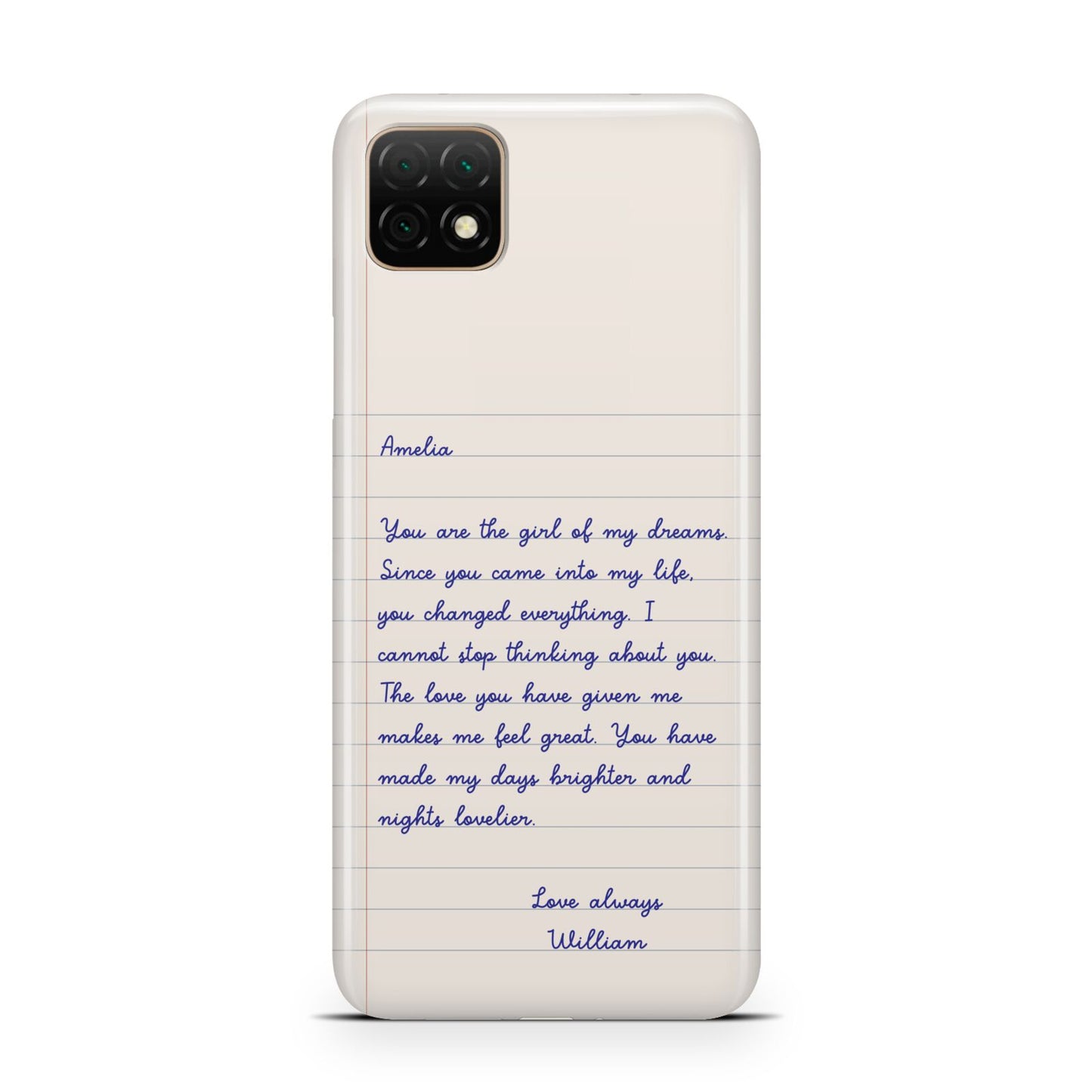 Personalised Love Letter Huawei Enjoy 20 Phone Case