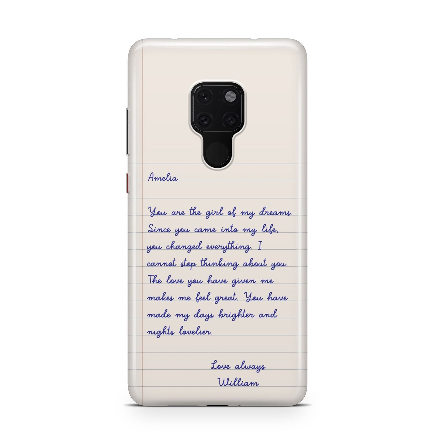 Personalised Love Letter Huawei Mate 20 Phone Case