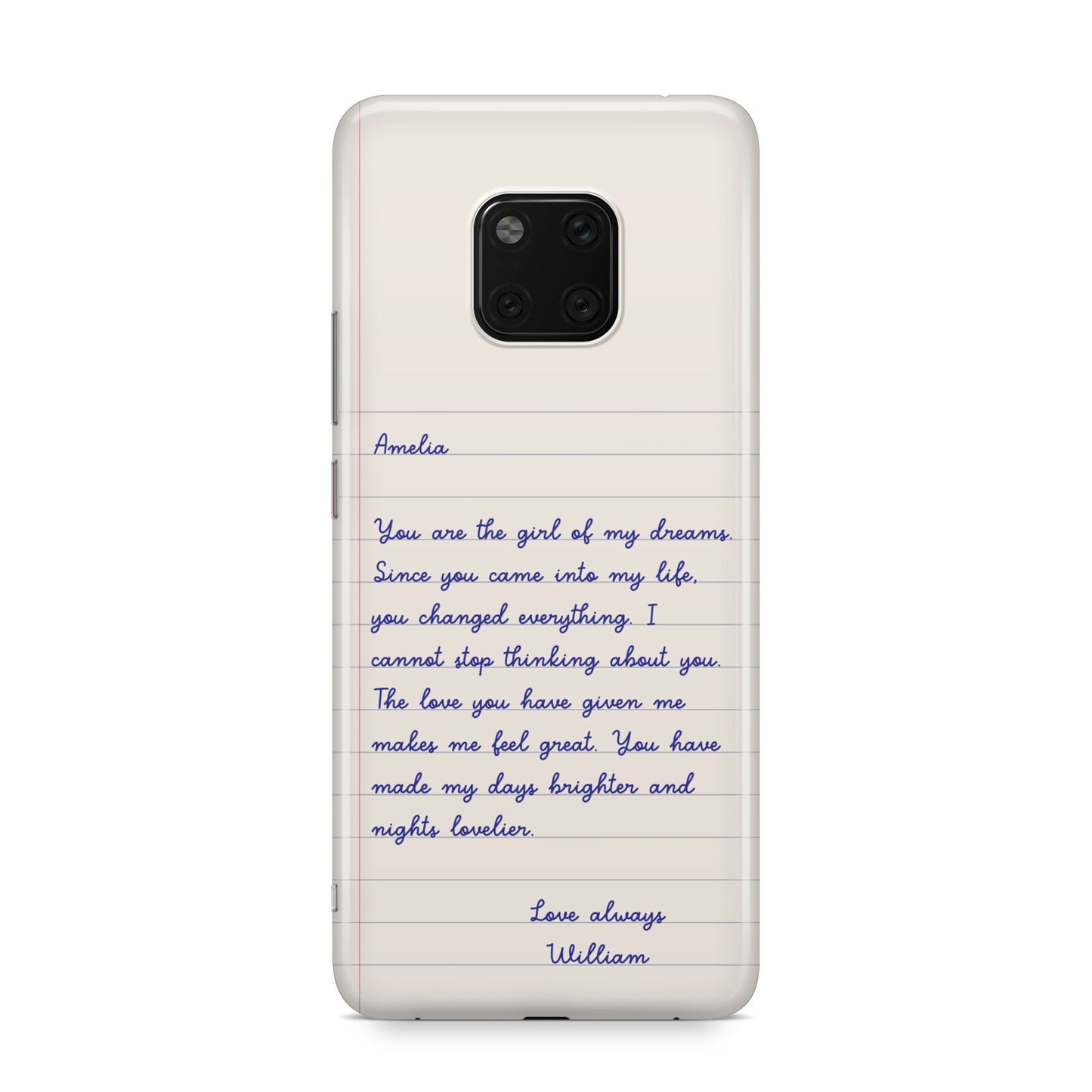 Personalised Love Letter Huawei Mate 20 Pro Phone Case