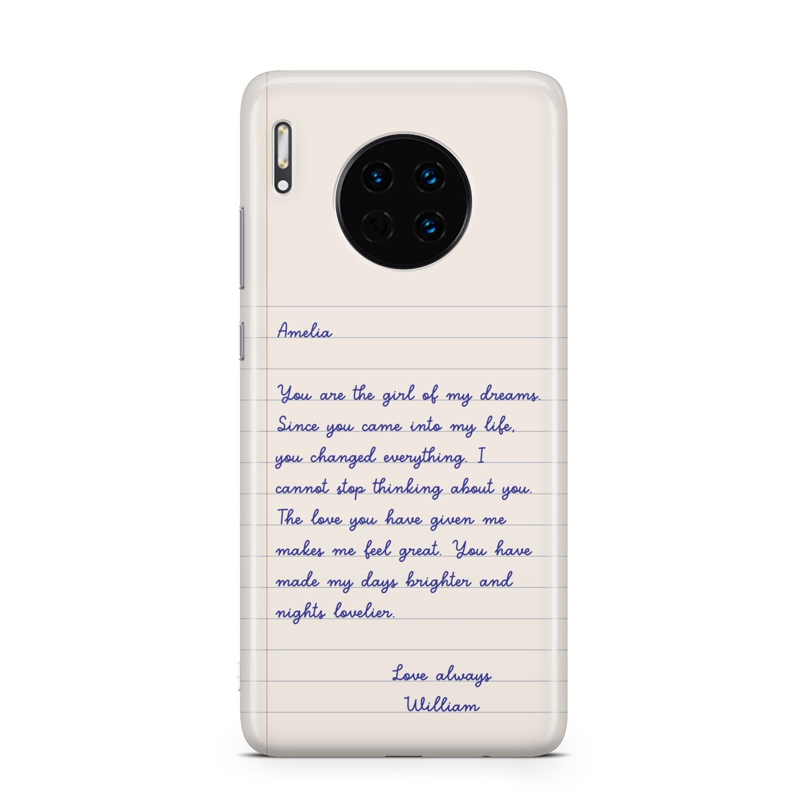 Personalised Love Letter Huawei Mate 30