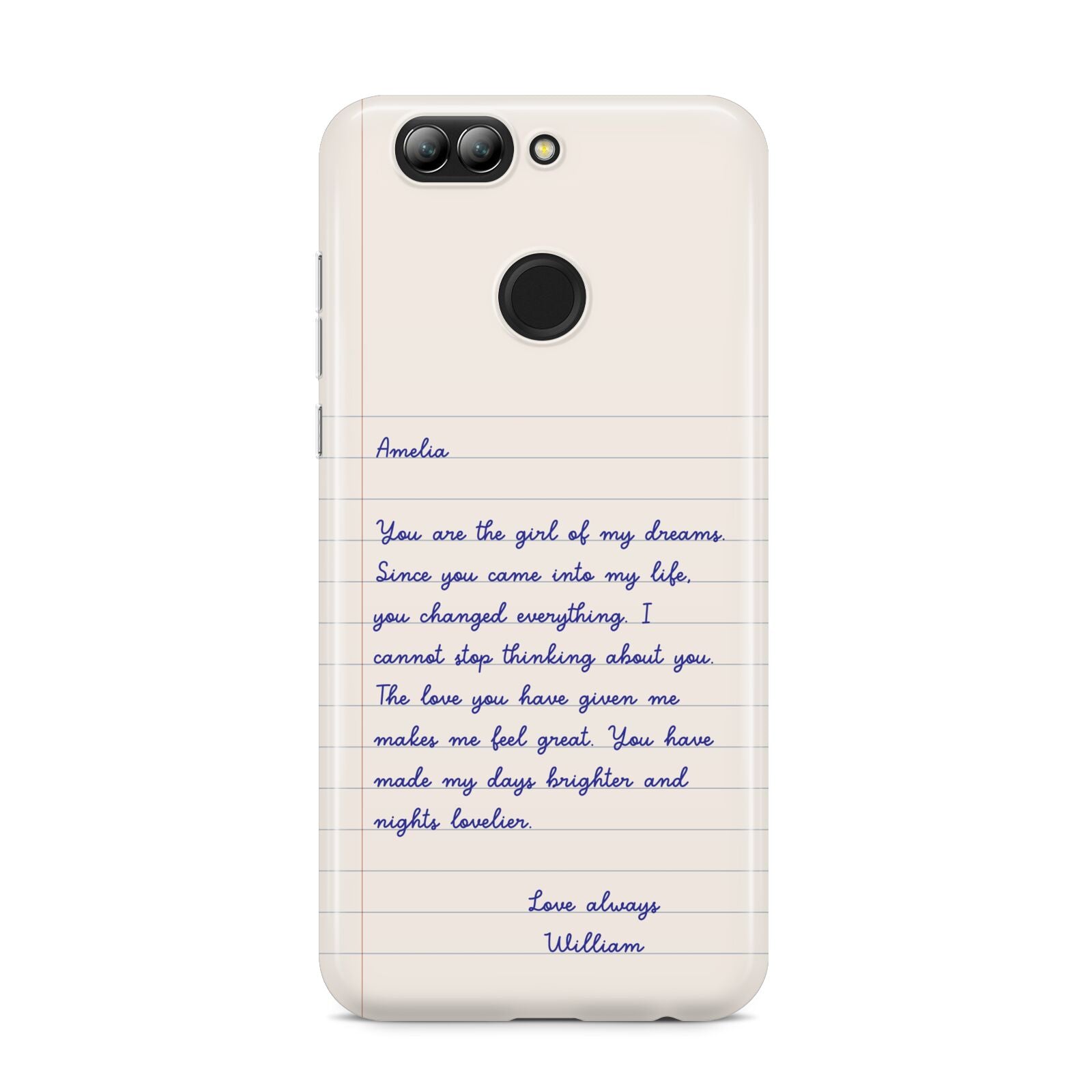 Personalised Love Letter Huawei Nova 2s Phone Case