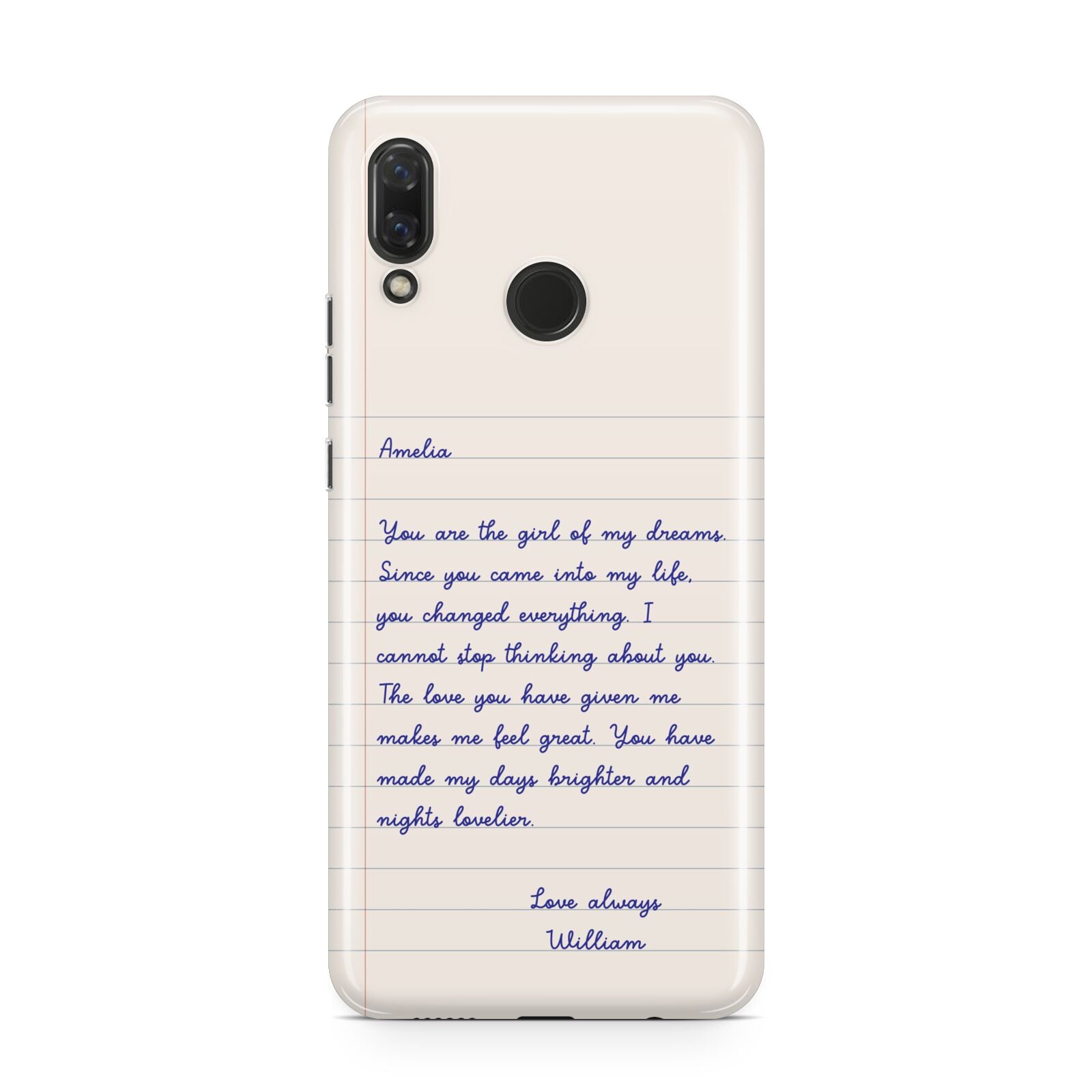 Personalised Love Letter Huawei Nova 3 Phone Case