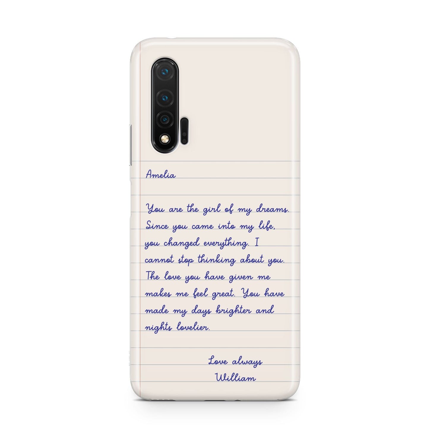 Personalised Love Letter Huawei Nova 6 Phone Case