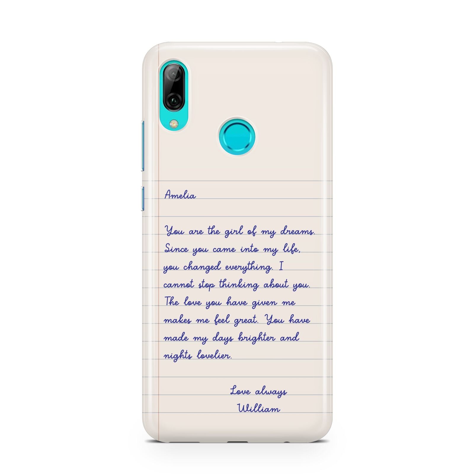 Personalised Love Letter Huawei P Smart 2019 Case