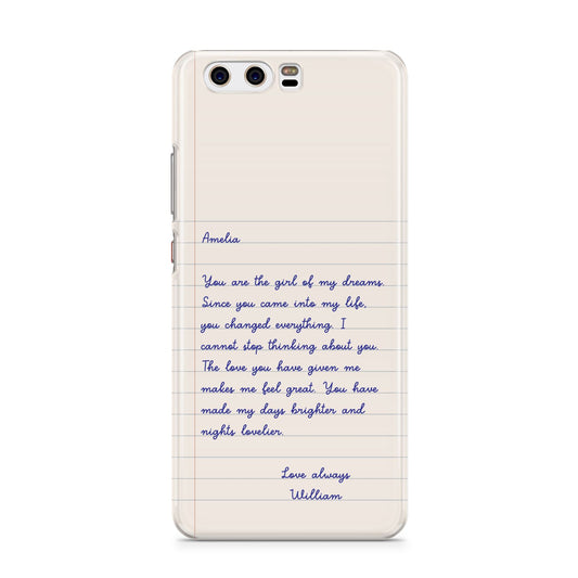 Personalised Love Letter Huawei P10 Phone Case