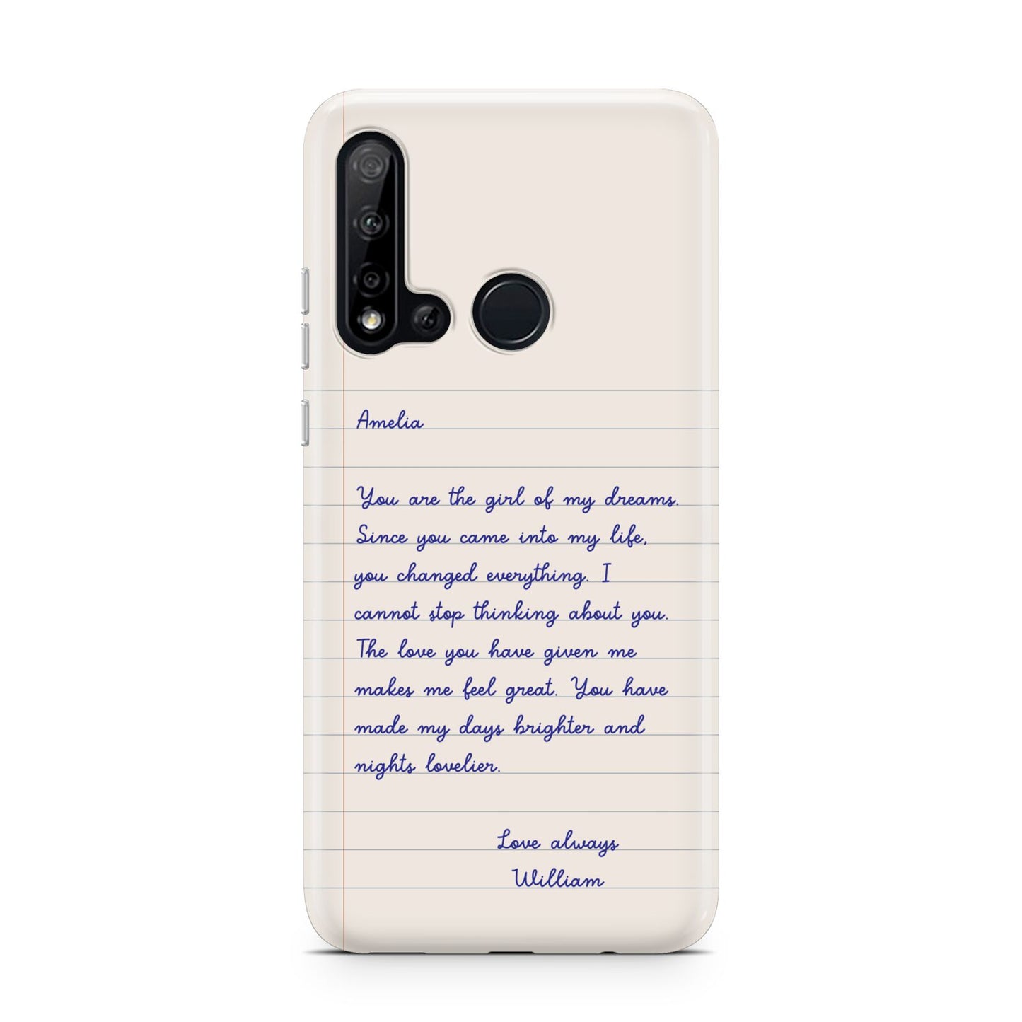 Personalised Love Letter Huawei P20 Lite 5G Phone Case