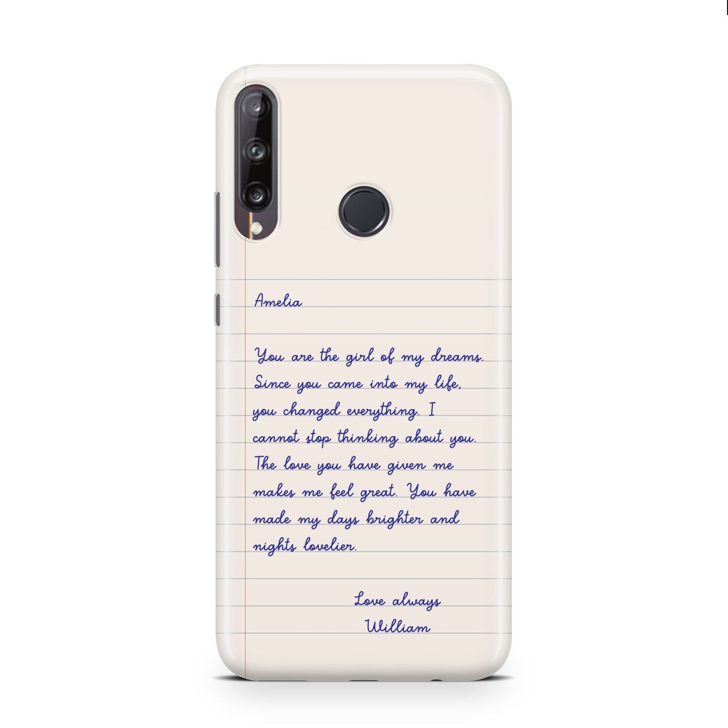 Personalised Love Letter Huawei P40 Lite E Phone Case