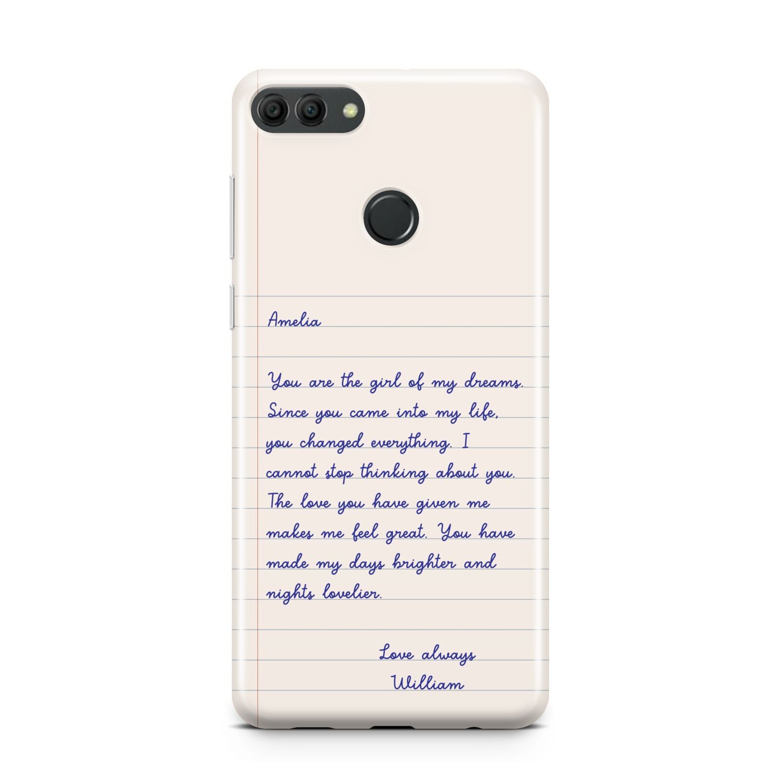 Personalised Love Letter Huawei Y9 2018