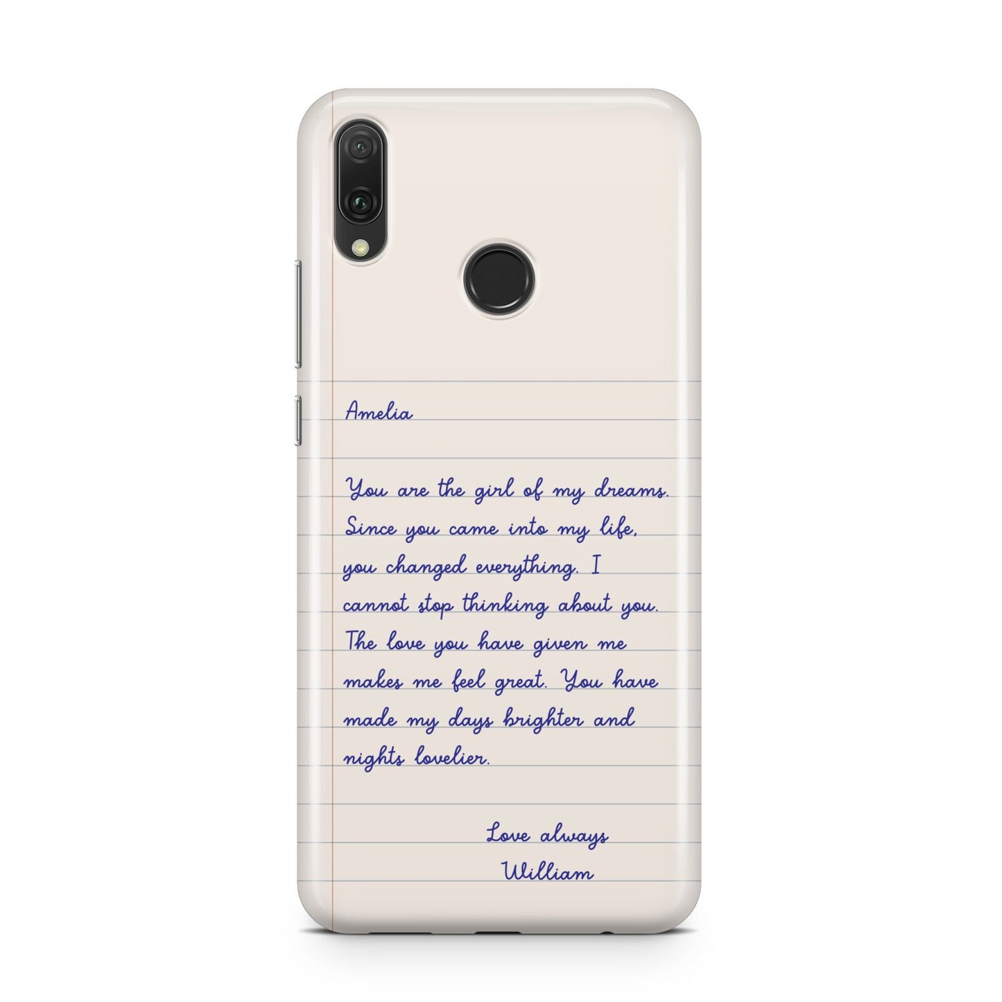 Personalised Love Letter Huawei Y9 2019