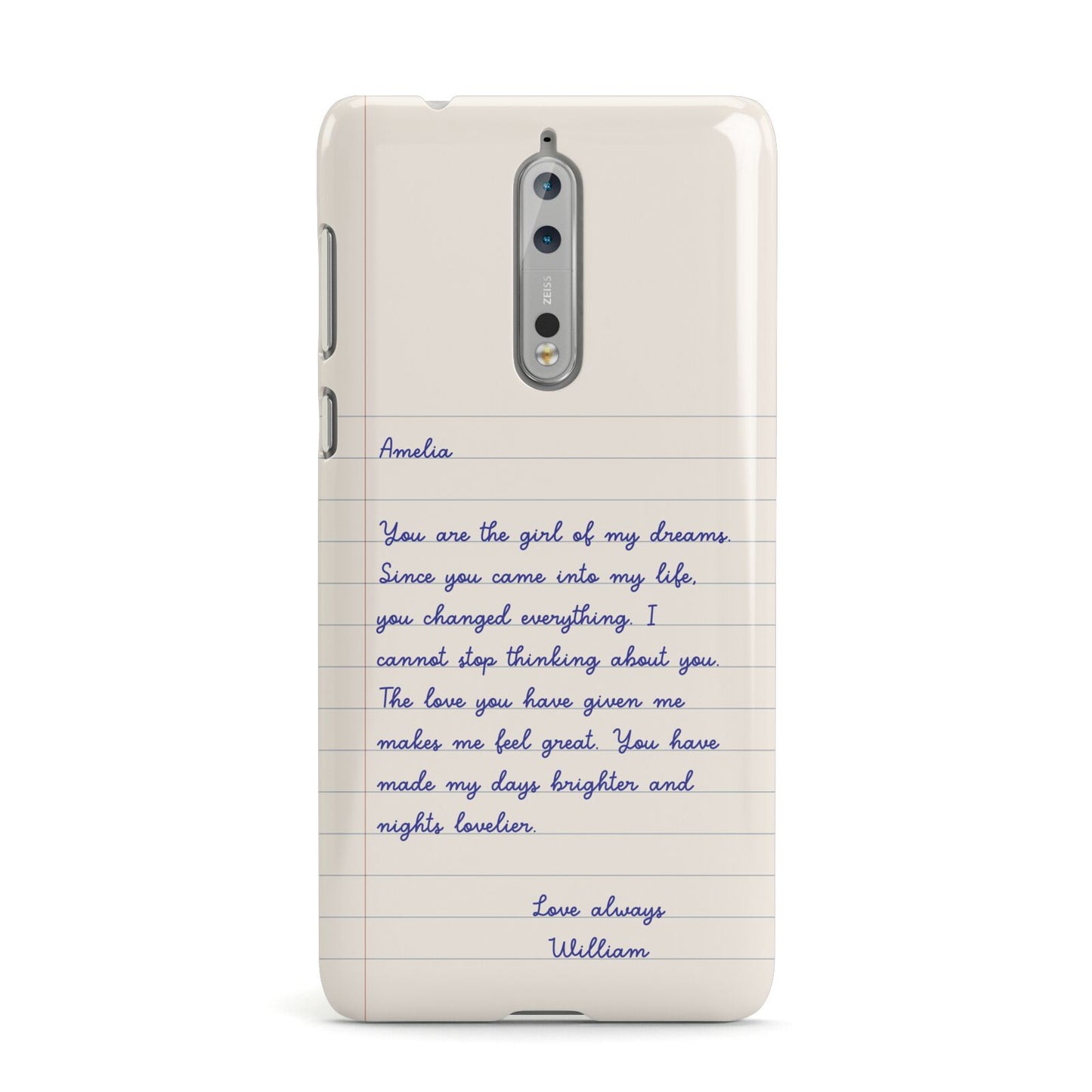 Personalised Love Letter Nokia Case