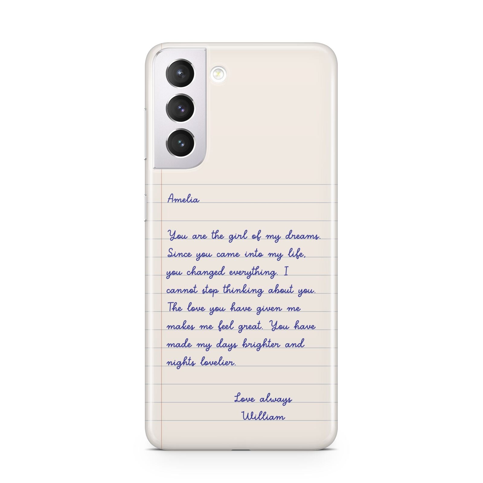 Personalised Love Letter Samsung S21 Case