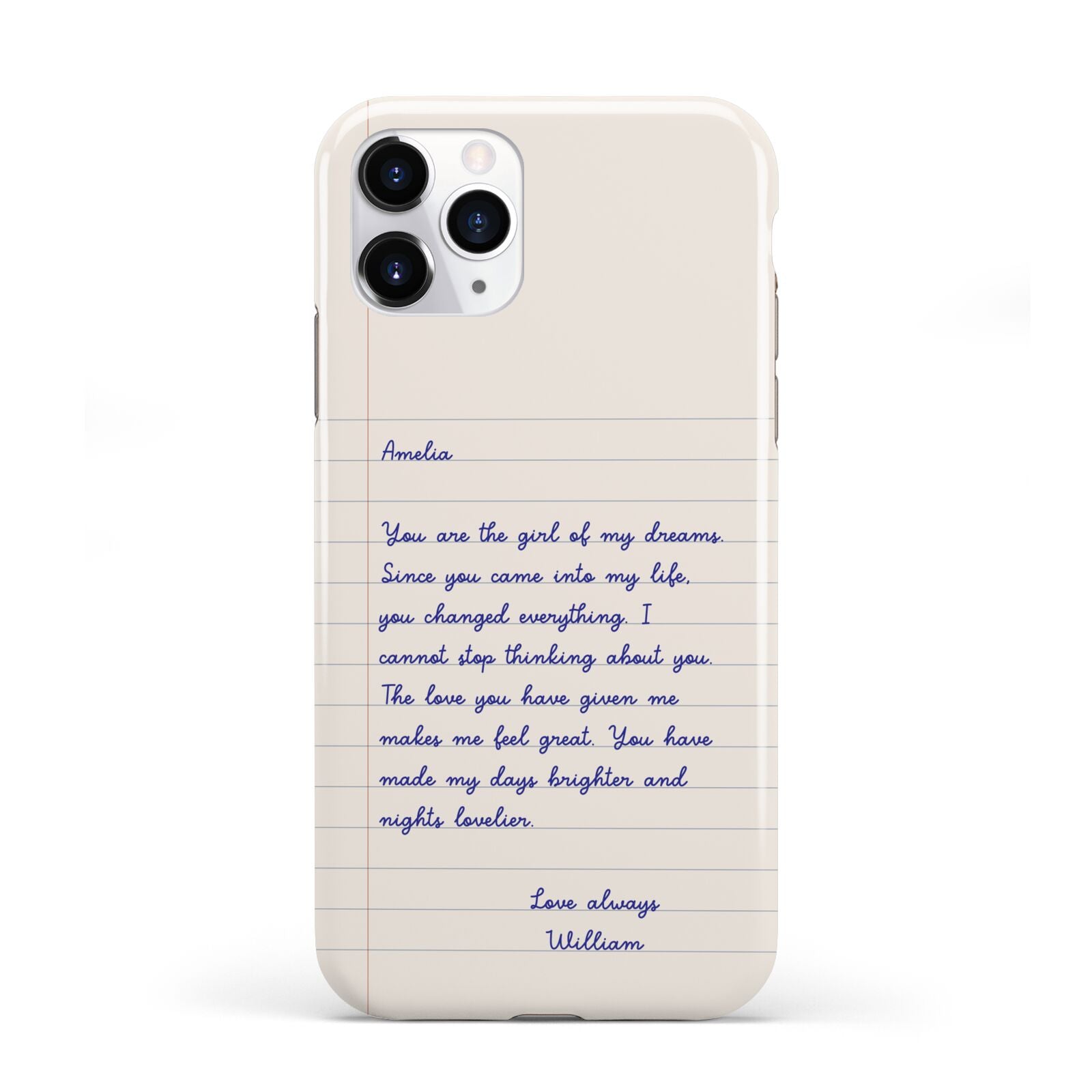 Personalised Love Letter iPhone 11 Pro 3D Tough Case