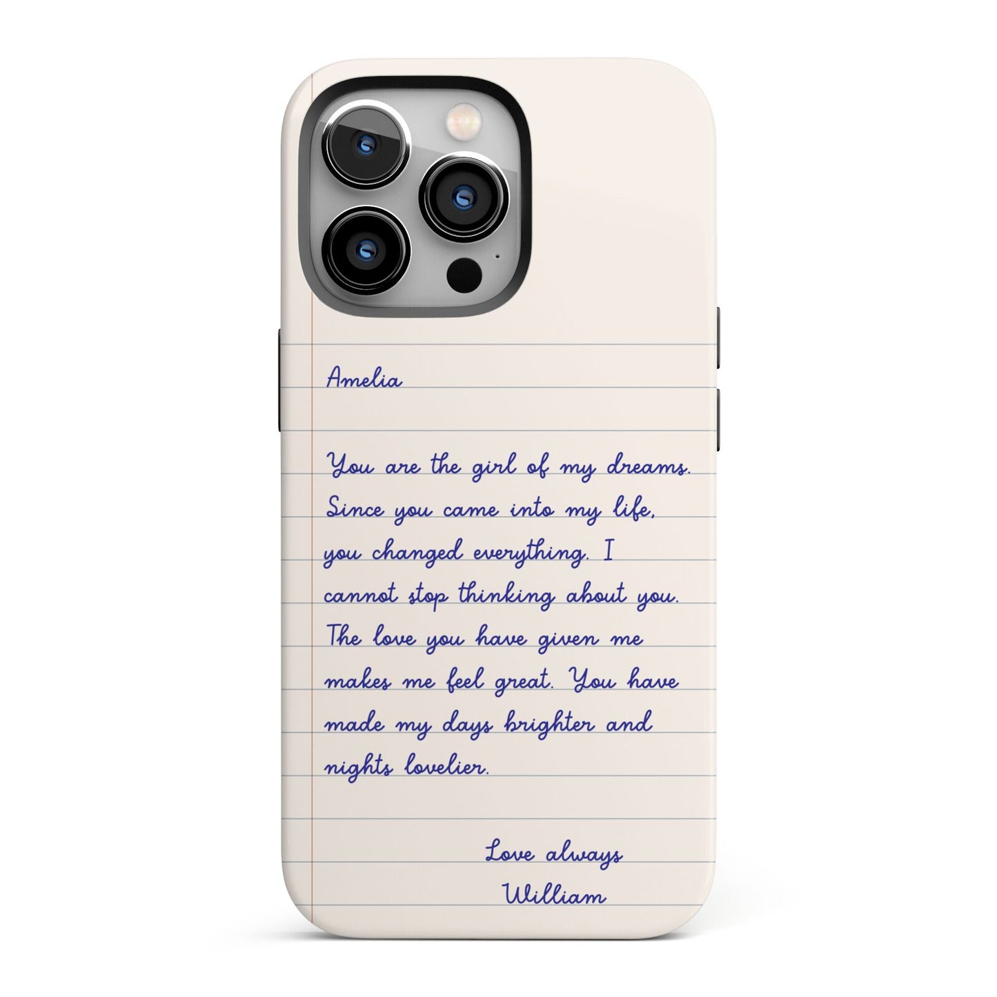 Personalised Love Letter iPhone 13 Pro Full Wrap 3D Tough Case