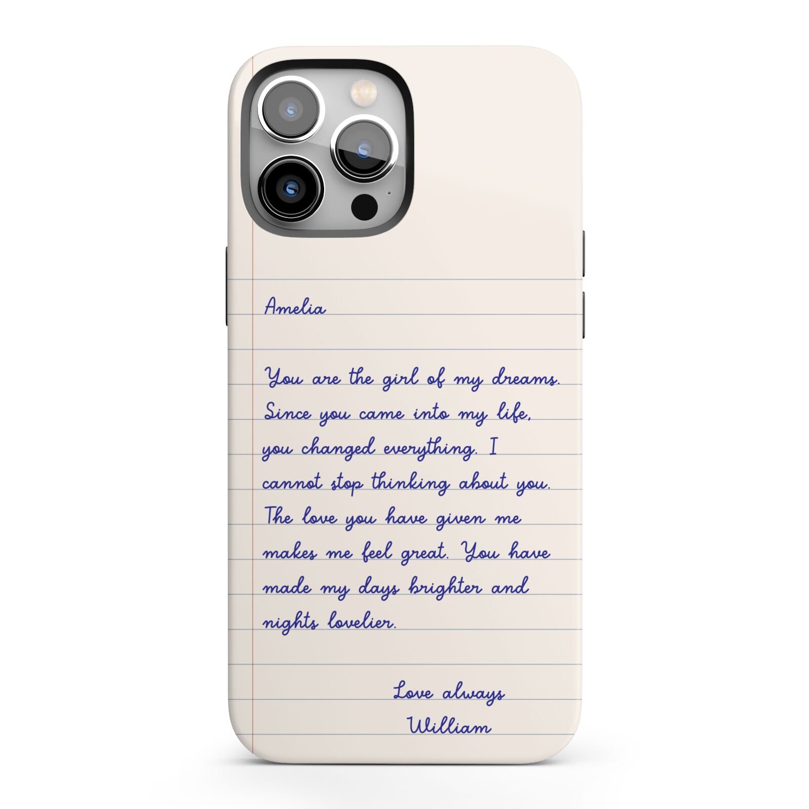 Personalised Love Letter iPhone 13 Pro Max Full Wrap 3D Tough Case