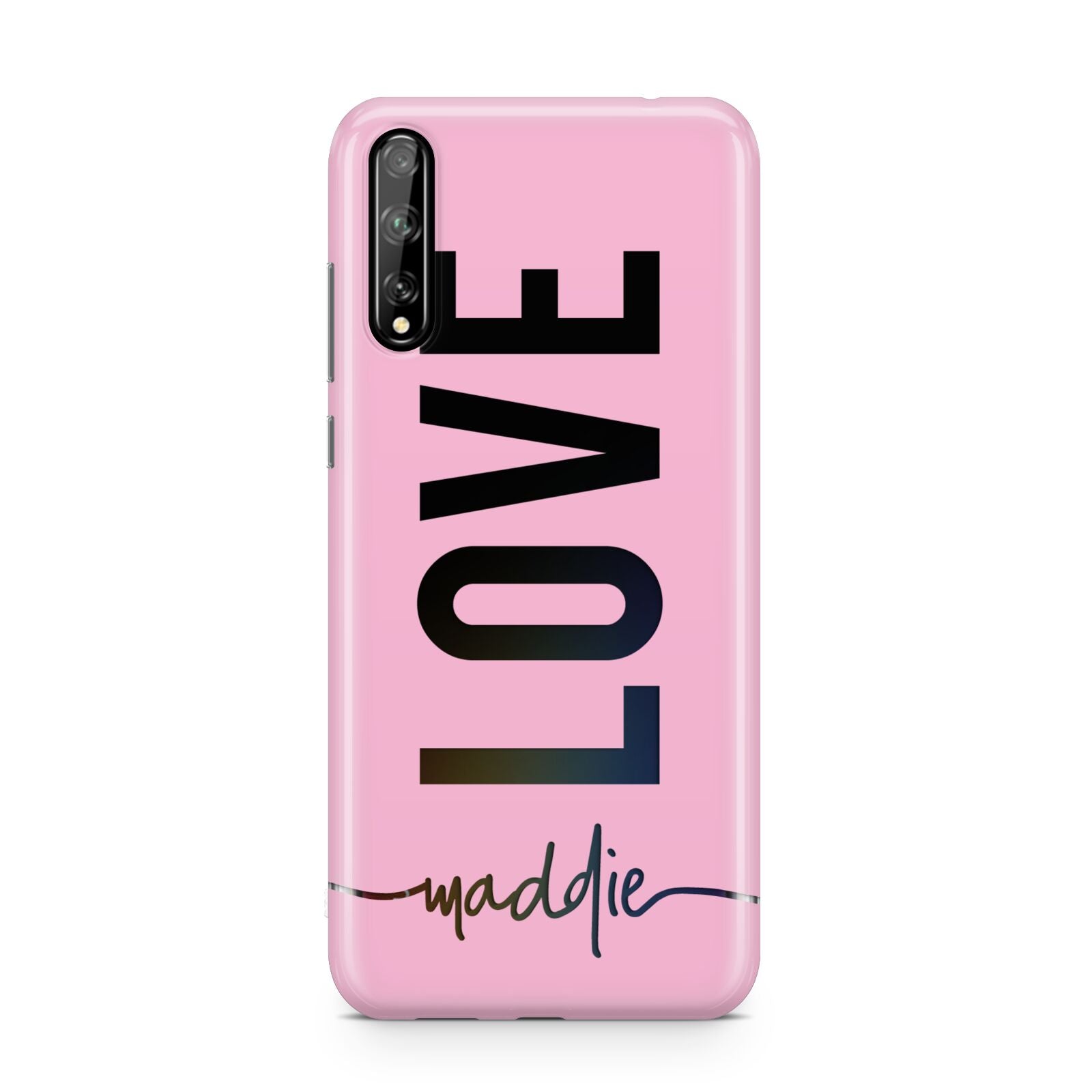 Personalised Love See Through Name Huawei Enjoy 10s Phone Case