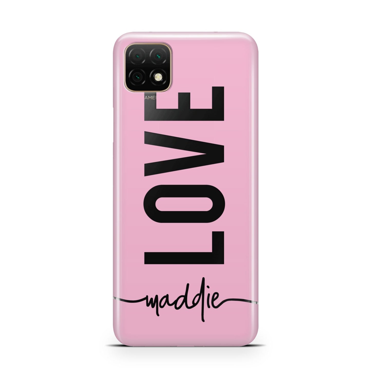 Personalised Love See Through Name Huawei Enjoy 20 Phone Case