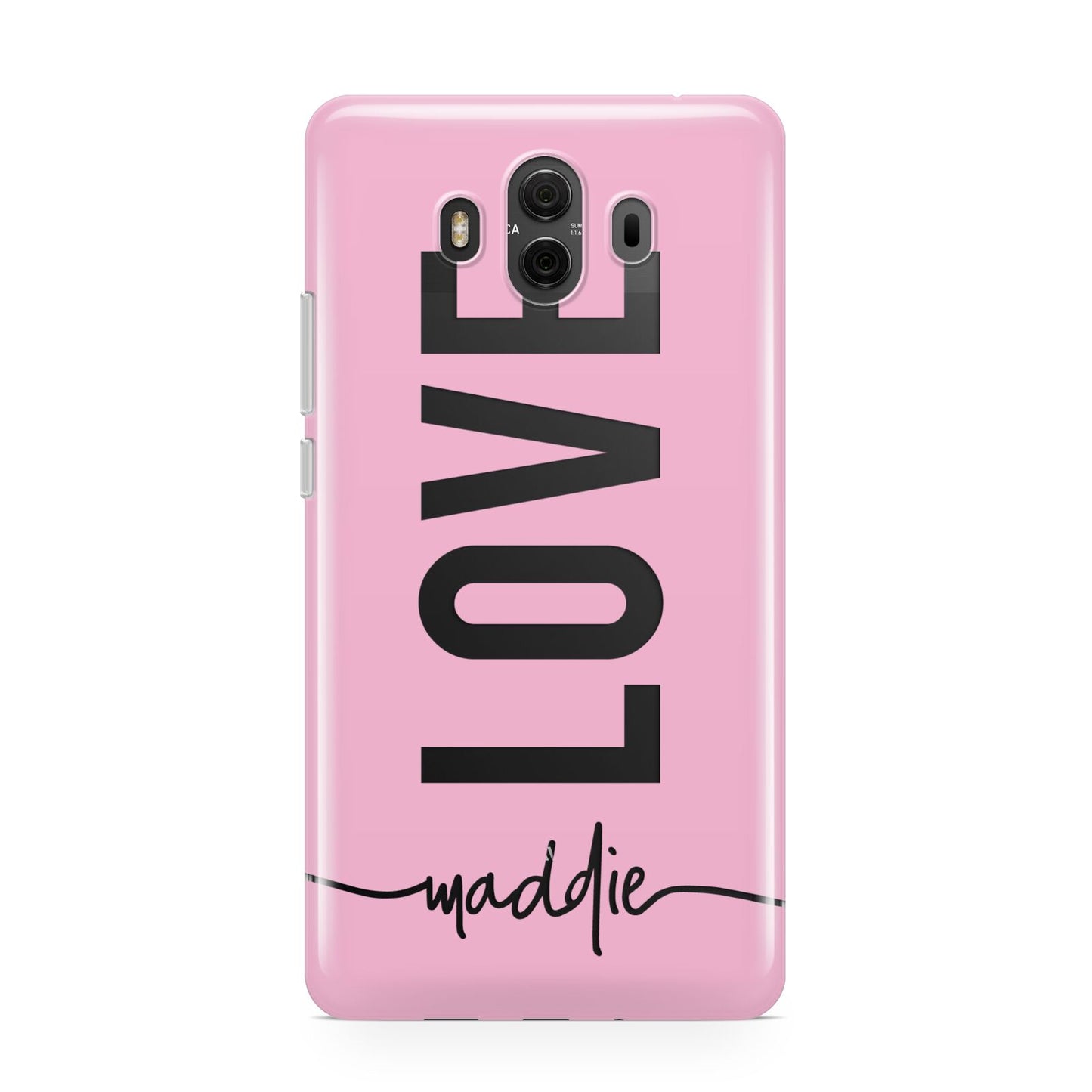 Personalised Love See Through Name Huawei Mate 10 Protective Phone Case