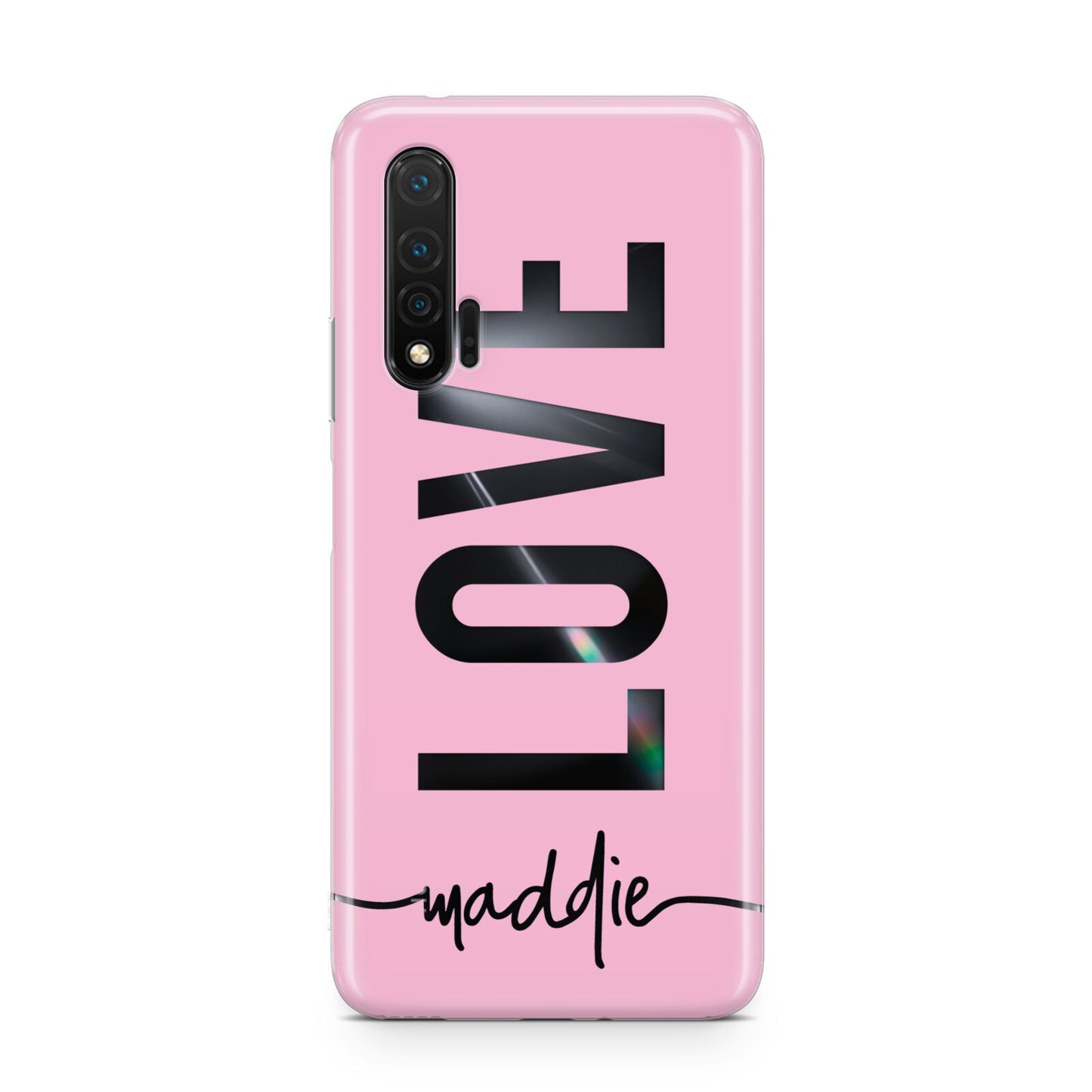 Personalised Love See Through Name Huawei Nova 6 Phone Case